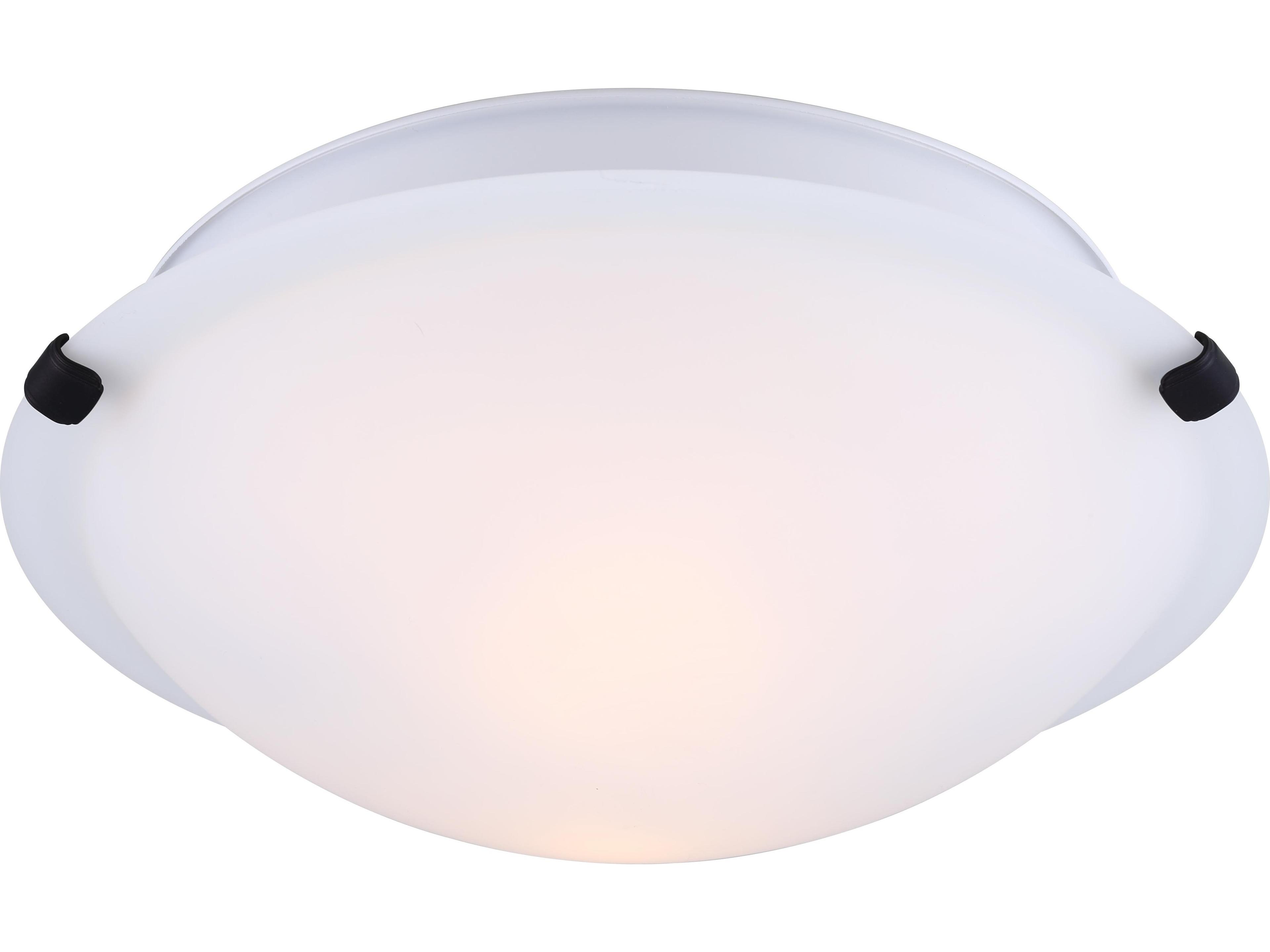 Canarm Fmount 2 -light Black Bowl Flush Mount