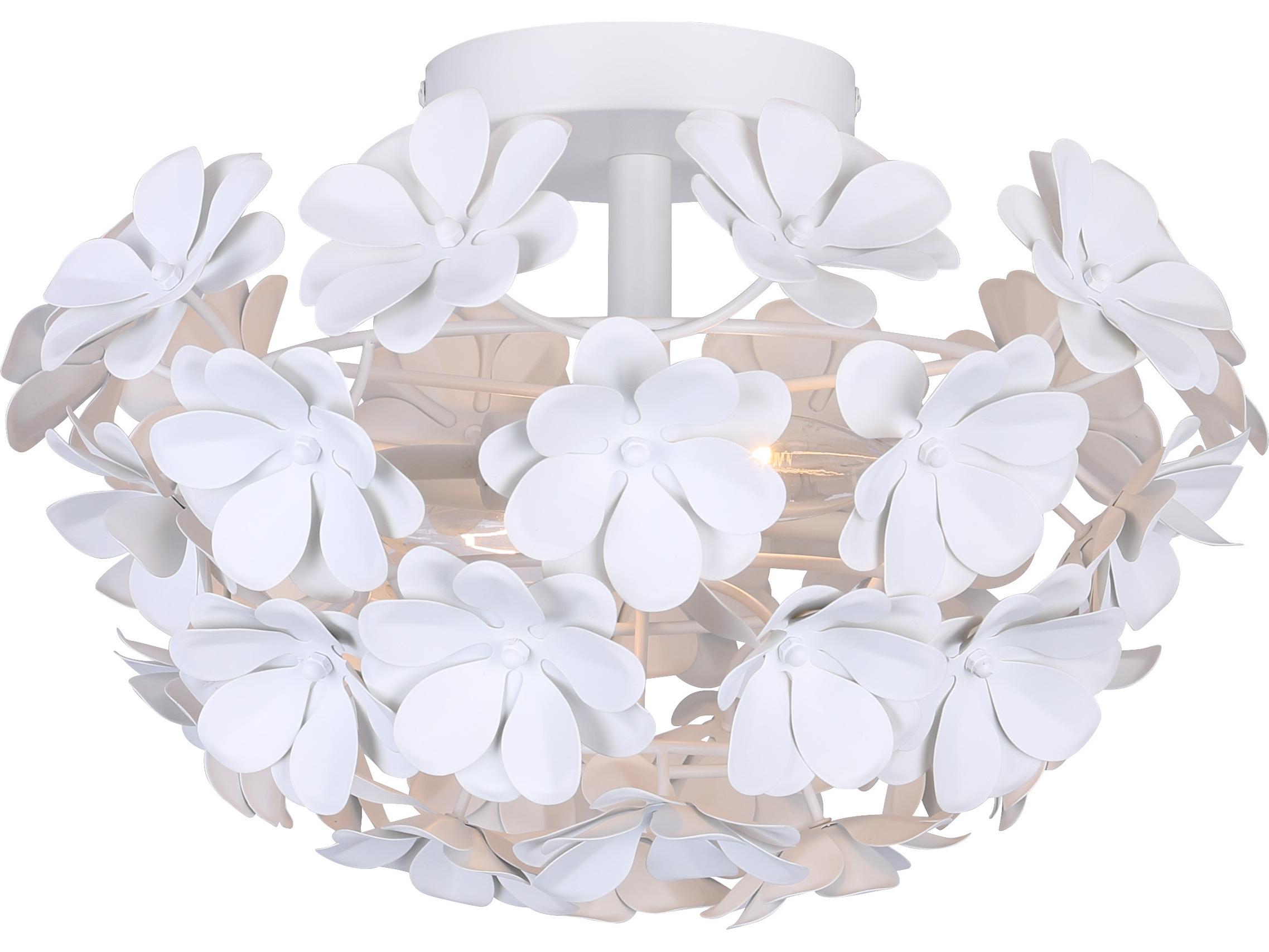 Canarm Cassia 2 -light White Flush Mount