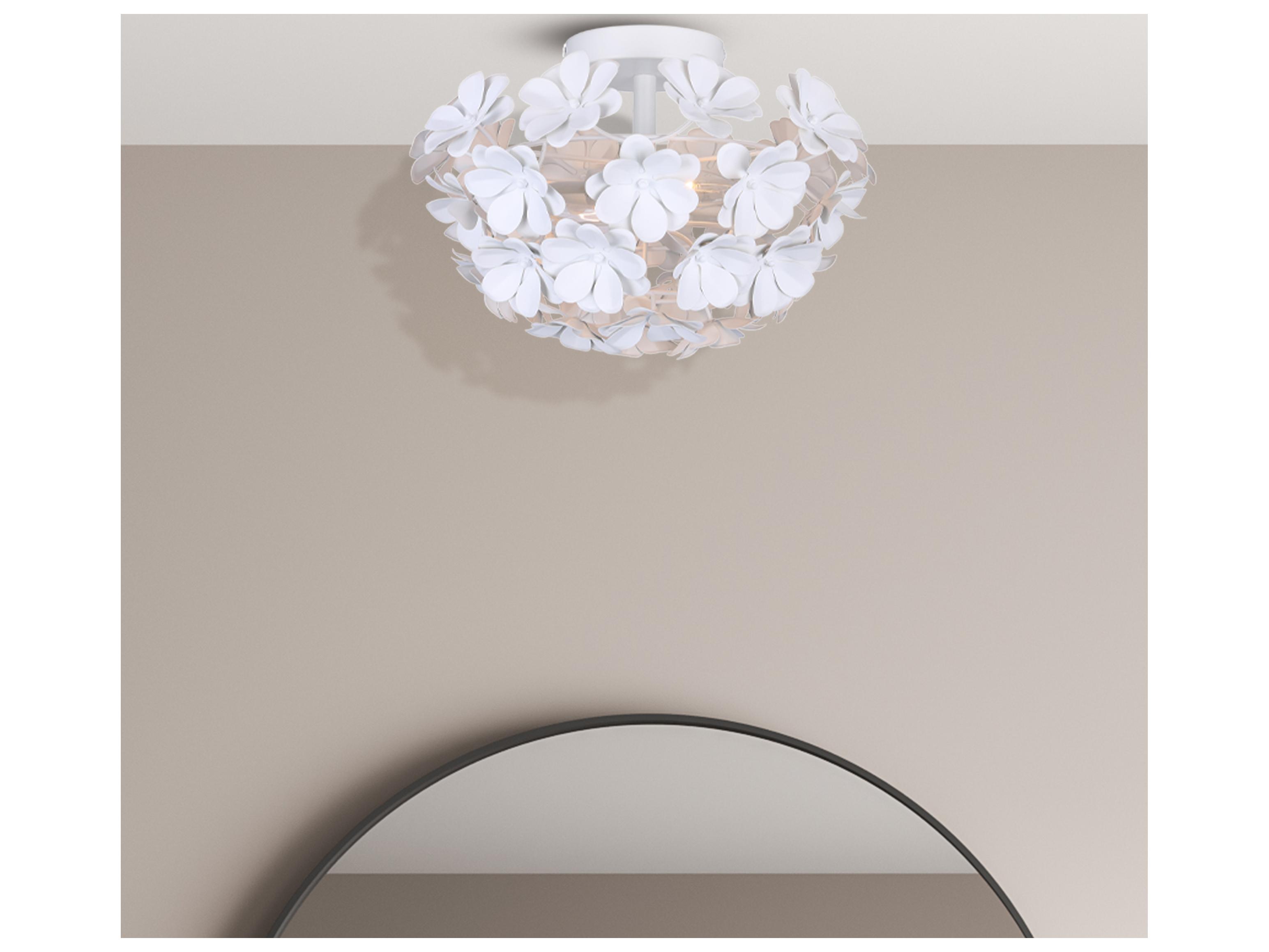 Canarm Cassia 2 -light White Flush Mount