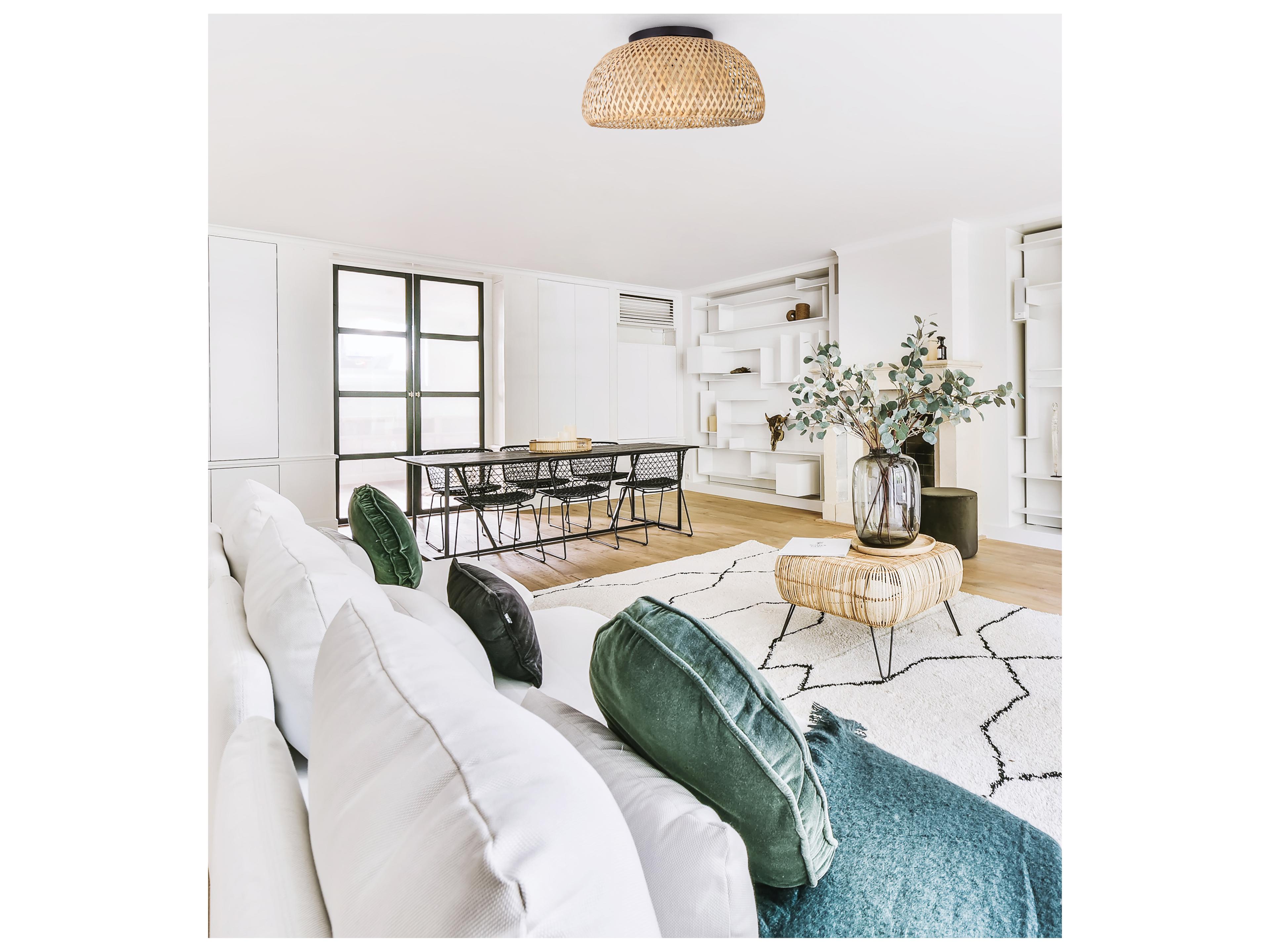 Canarm Sariel 1 -light Black Dome Flush Mount