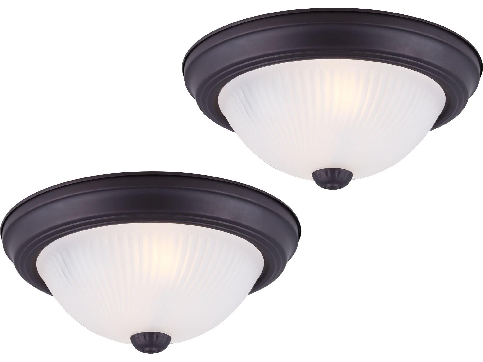 Canarm Fmount 1 -light Brass Dome Flush Mount