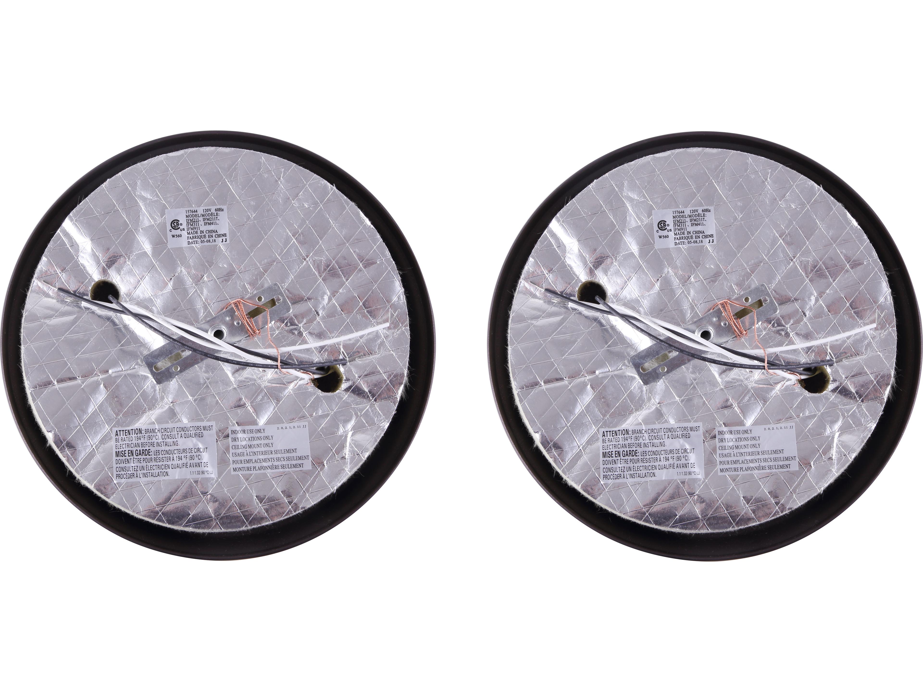 Canarm Fmount 1 -light Brass Dome Flush Mount