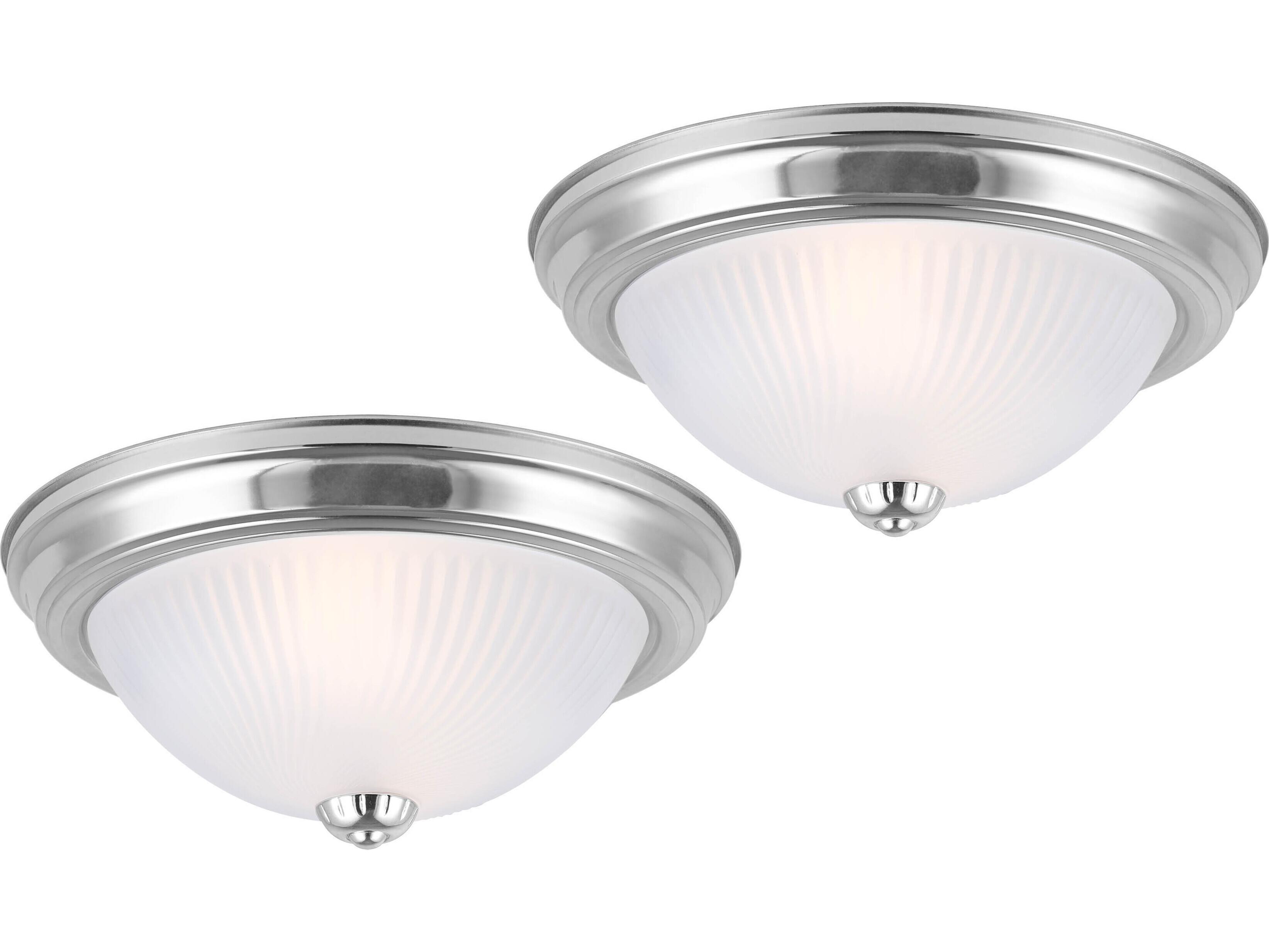 Canarm Fmount 1 -light Pewter Dome Flush Mount