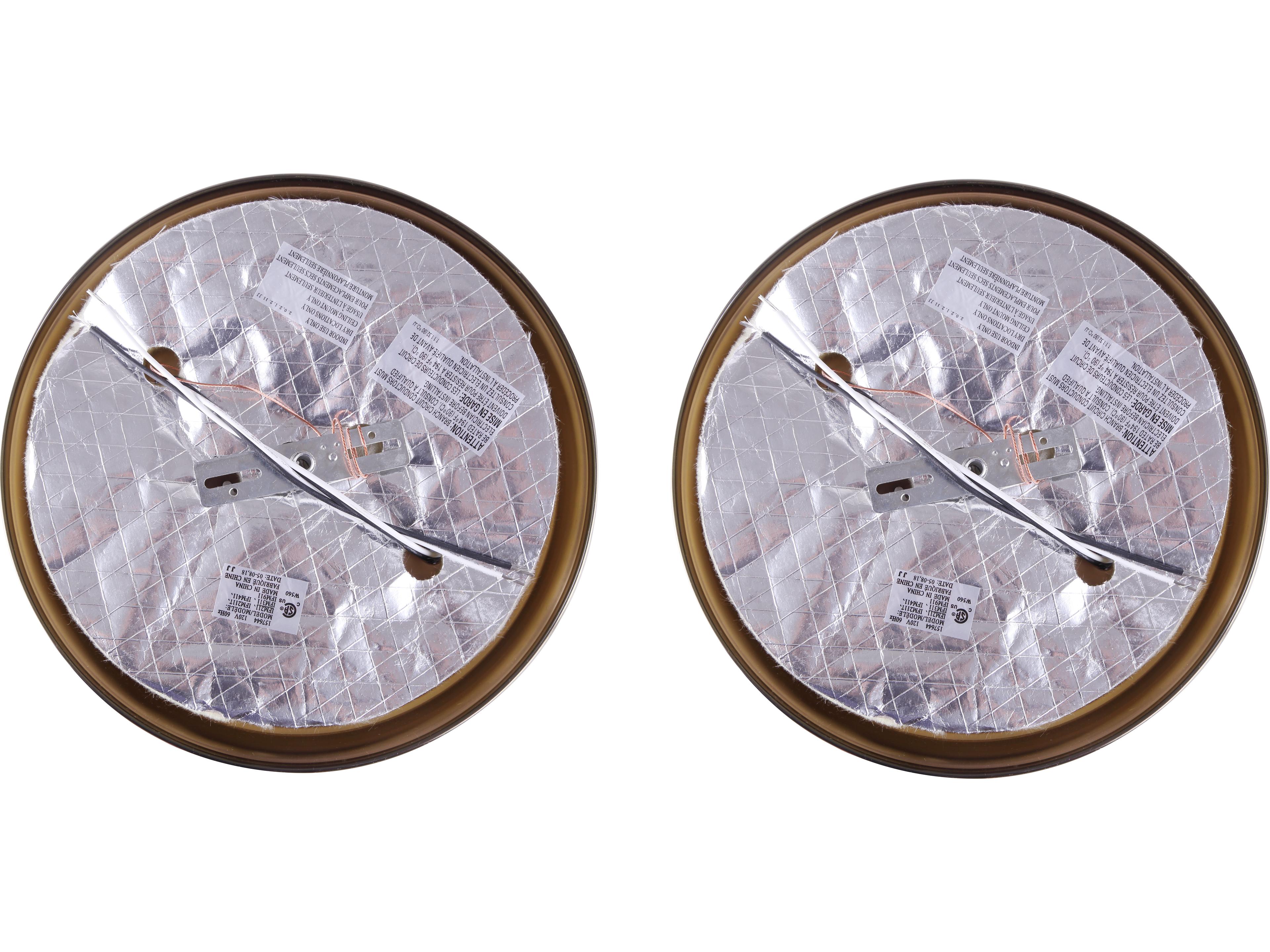 Canarm Fmount 1 -light Pewter Dome Flush Mount