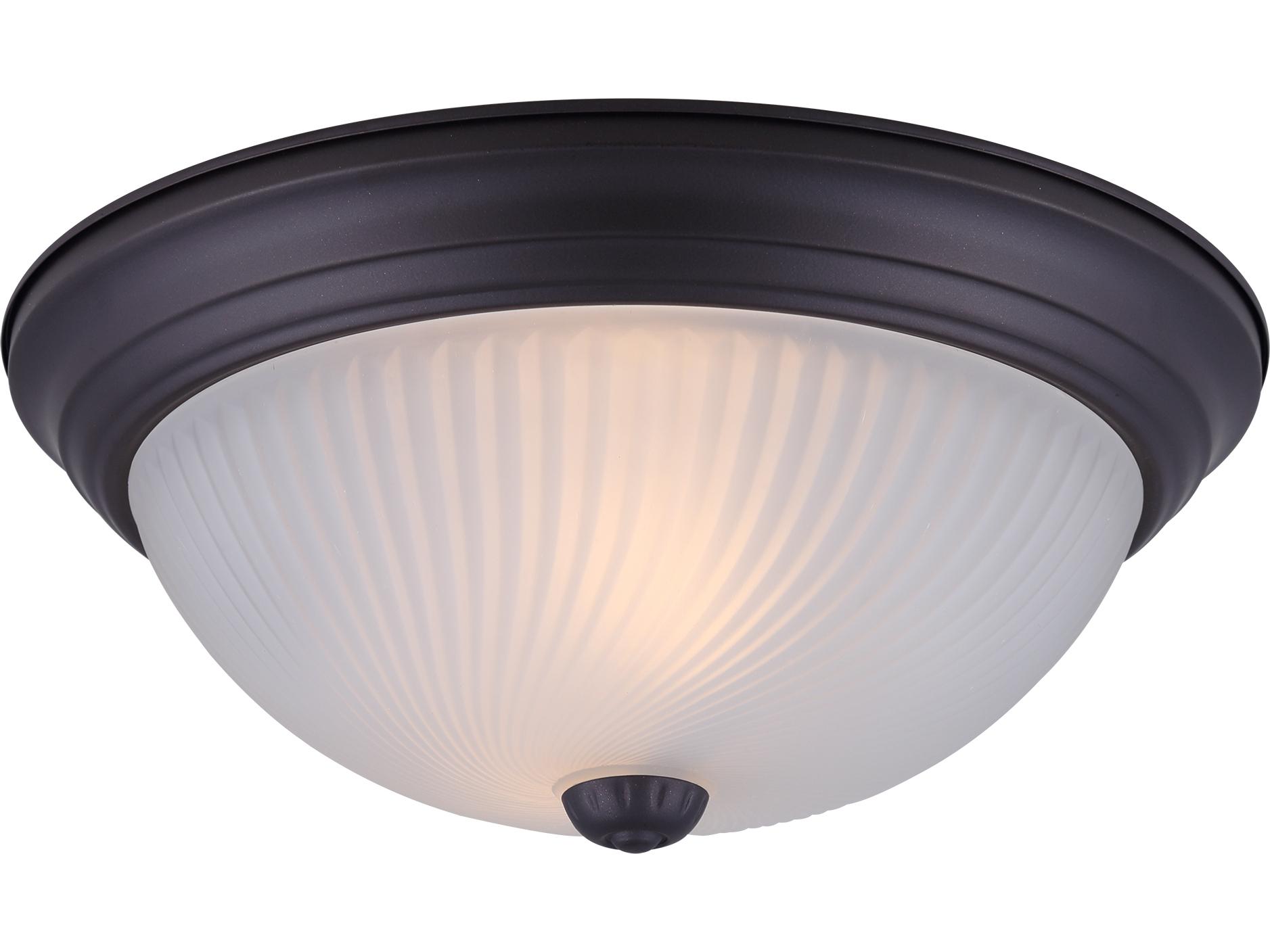 Canarm Fmount 2 -light Bronze Dome Flush Mount