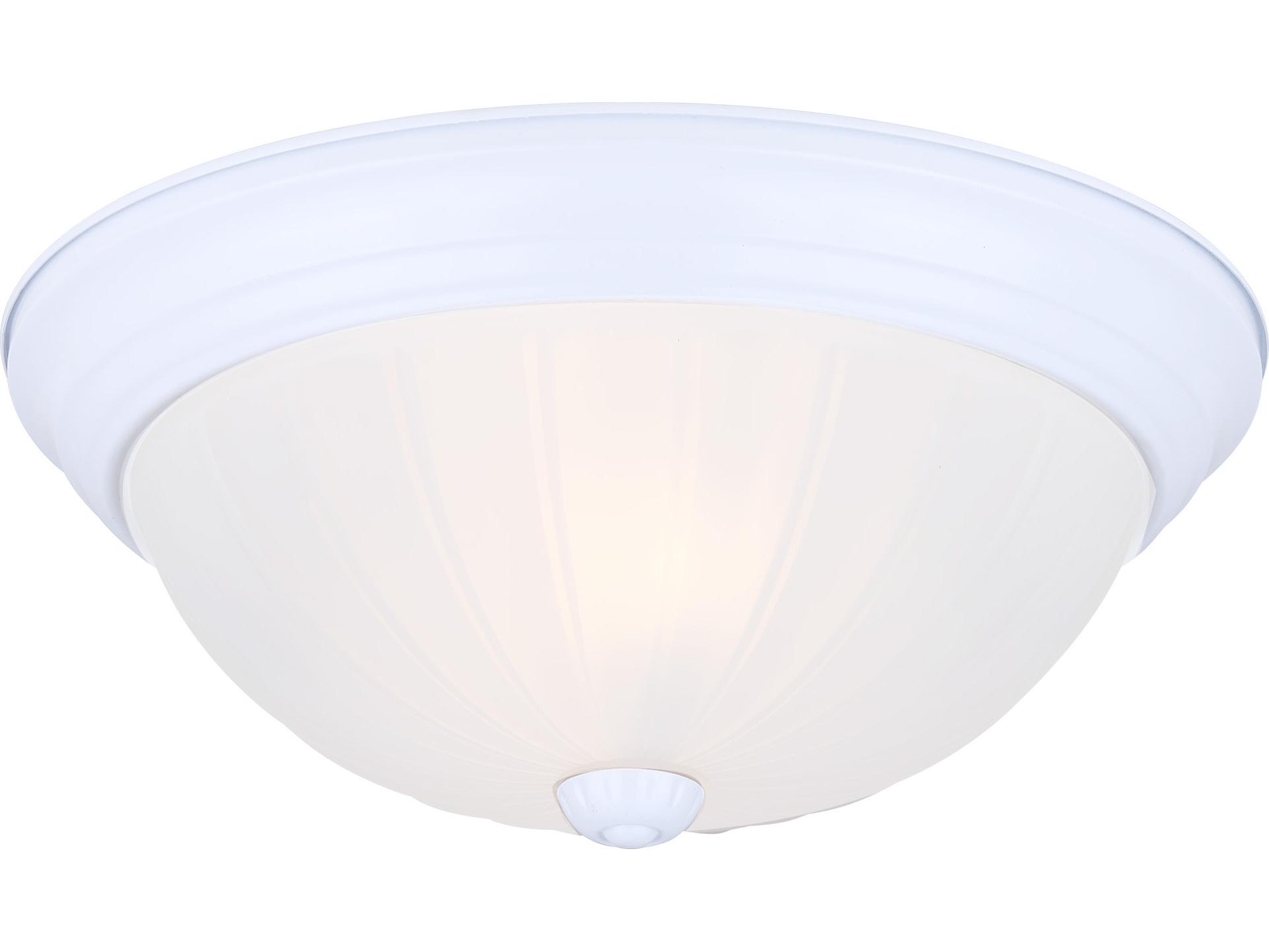 Canarm Fmount 2 -light White Dome Flush Mount