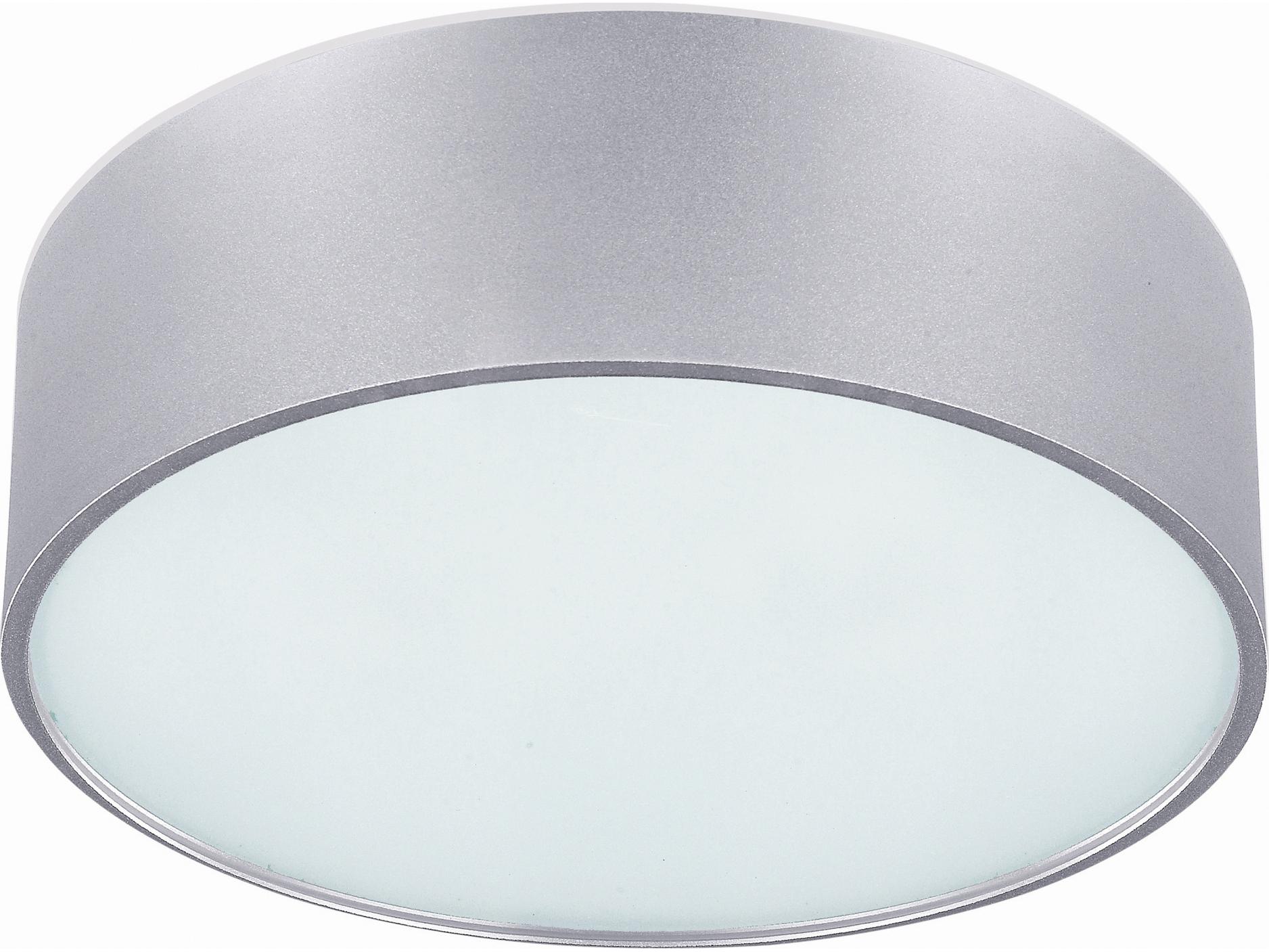 Canarm Dexter 2 -light Silver Drum Flush Mount