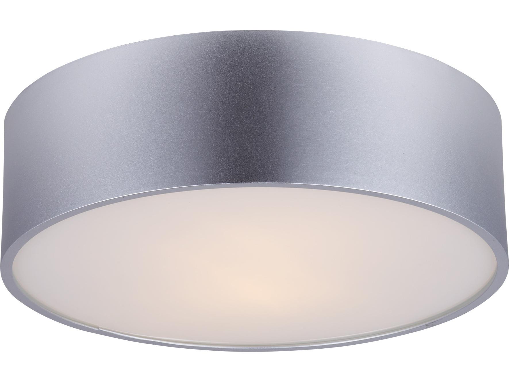 Canarm Dexter 2 -light Silver Drum Flush Mount