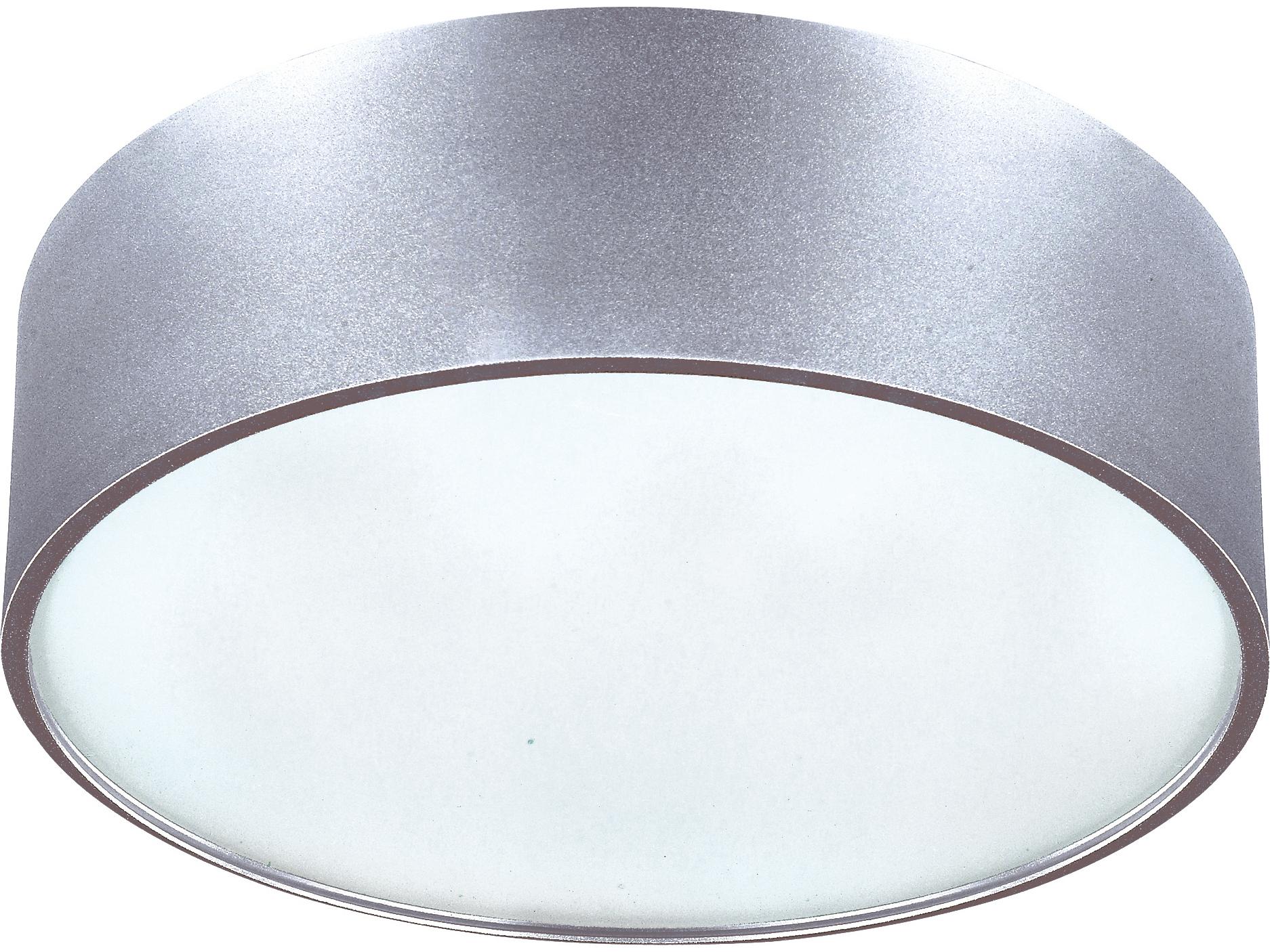 Canarm Dexter 2 -light Silver Drum Flush Mount