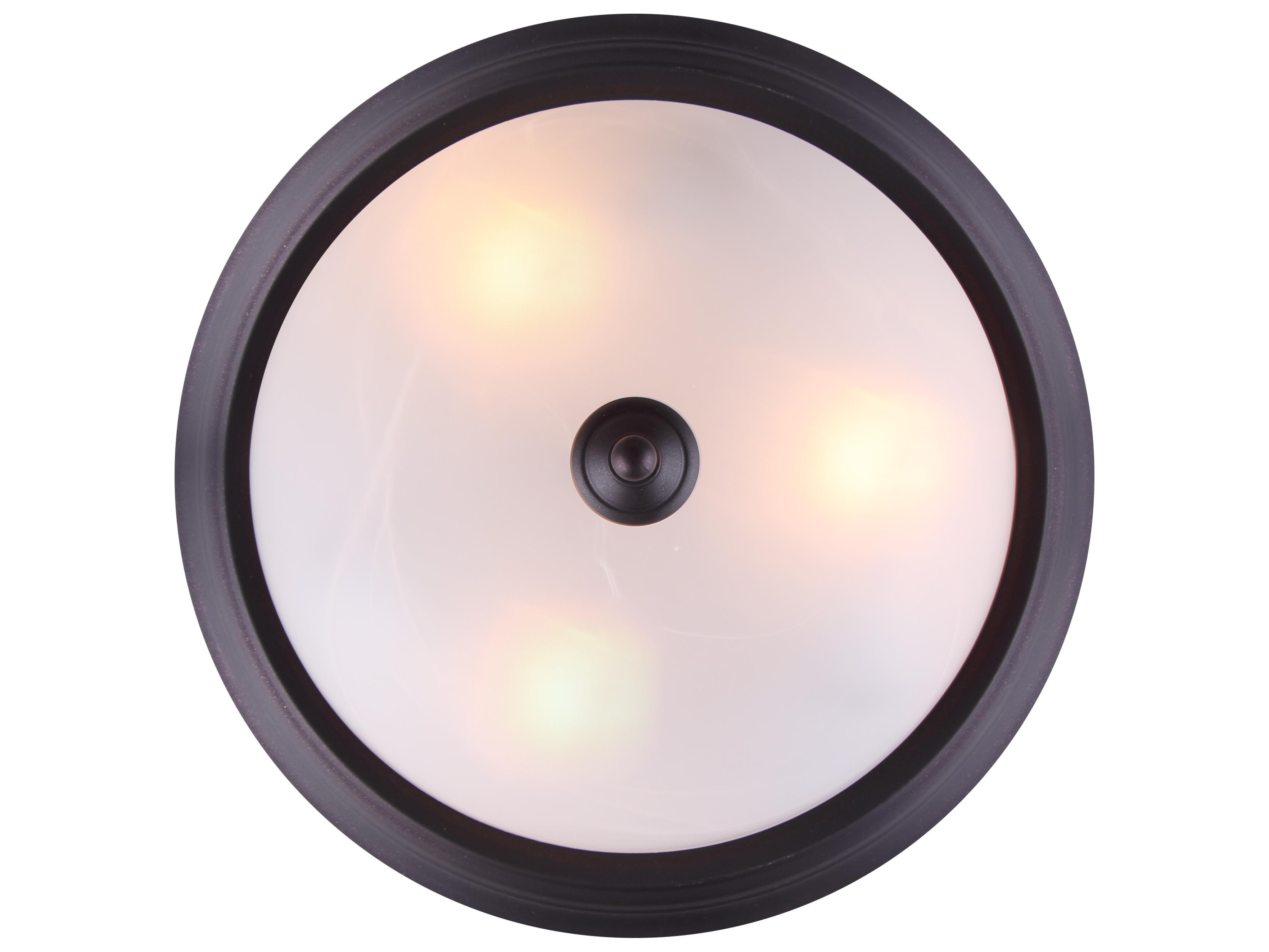Canarm Fmount 3 -light Bronze Dome Flush Mount