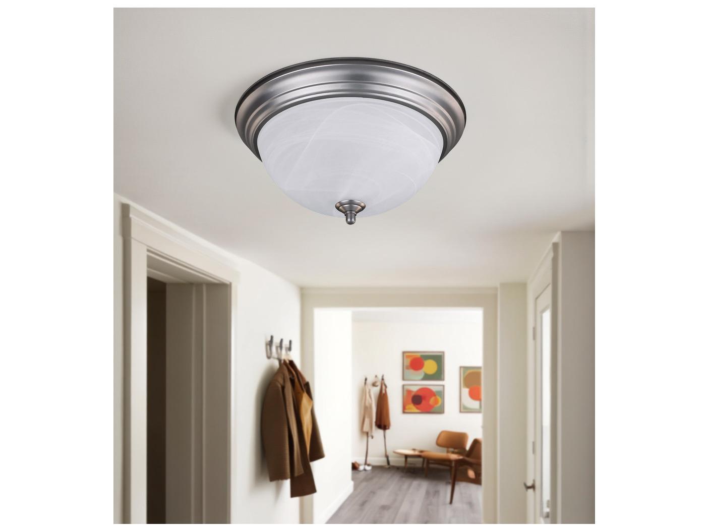 Canarm Fmount 3 -light Nickel Dome Flush Mount