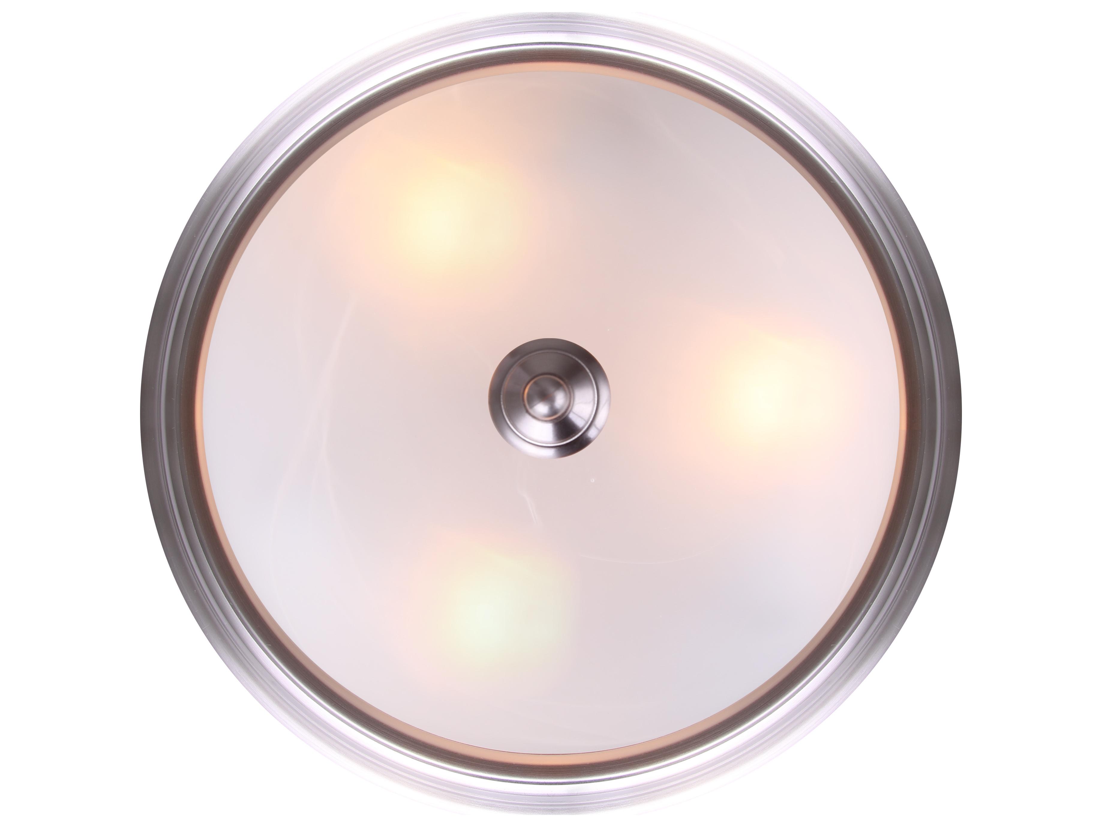 Canarm Fmount 3 -light Nickel Dome Flush Mount