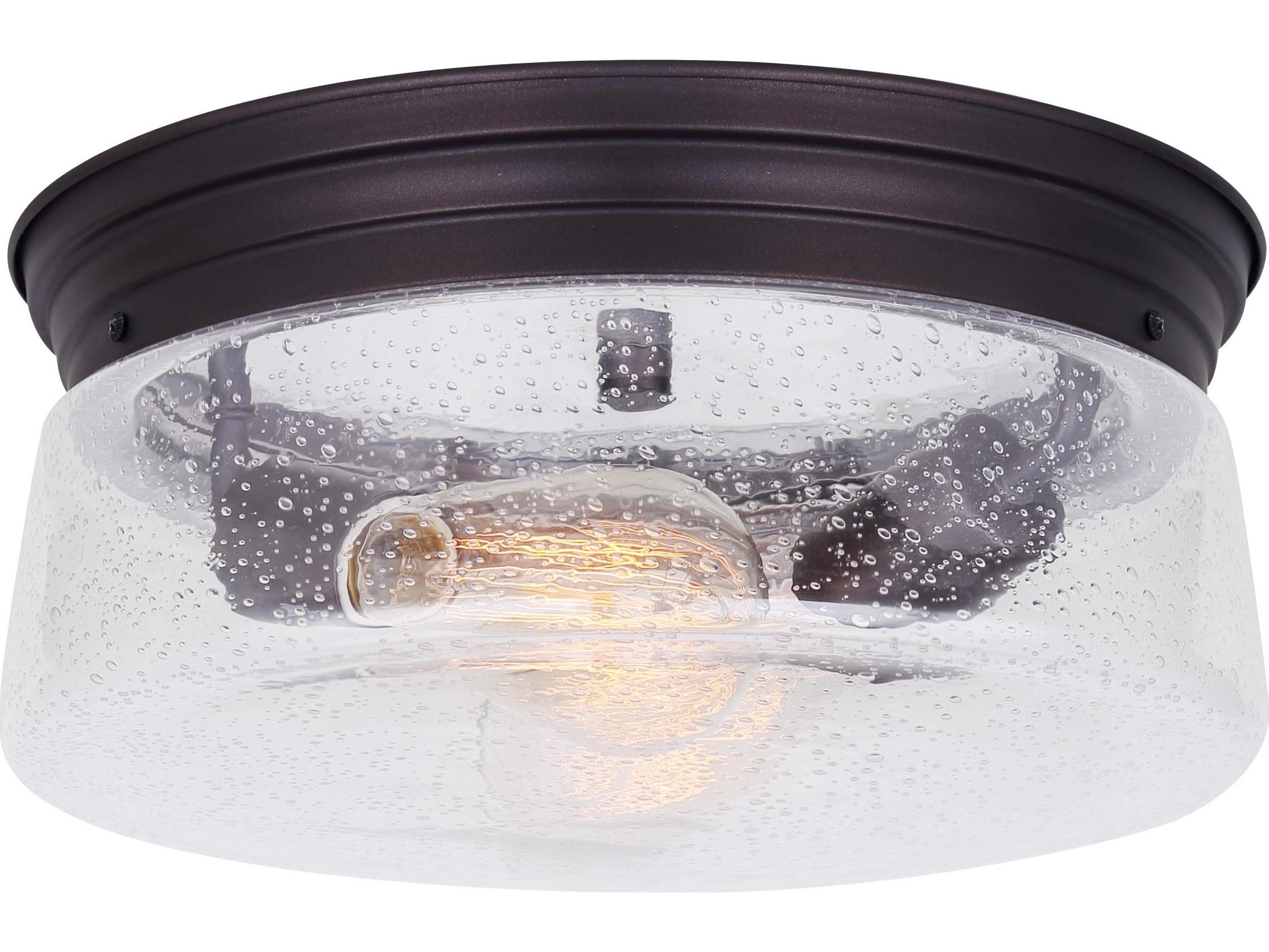 Canarm Mill 2 -light Bronze Drum Flush Mount