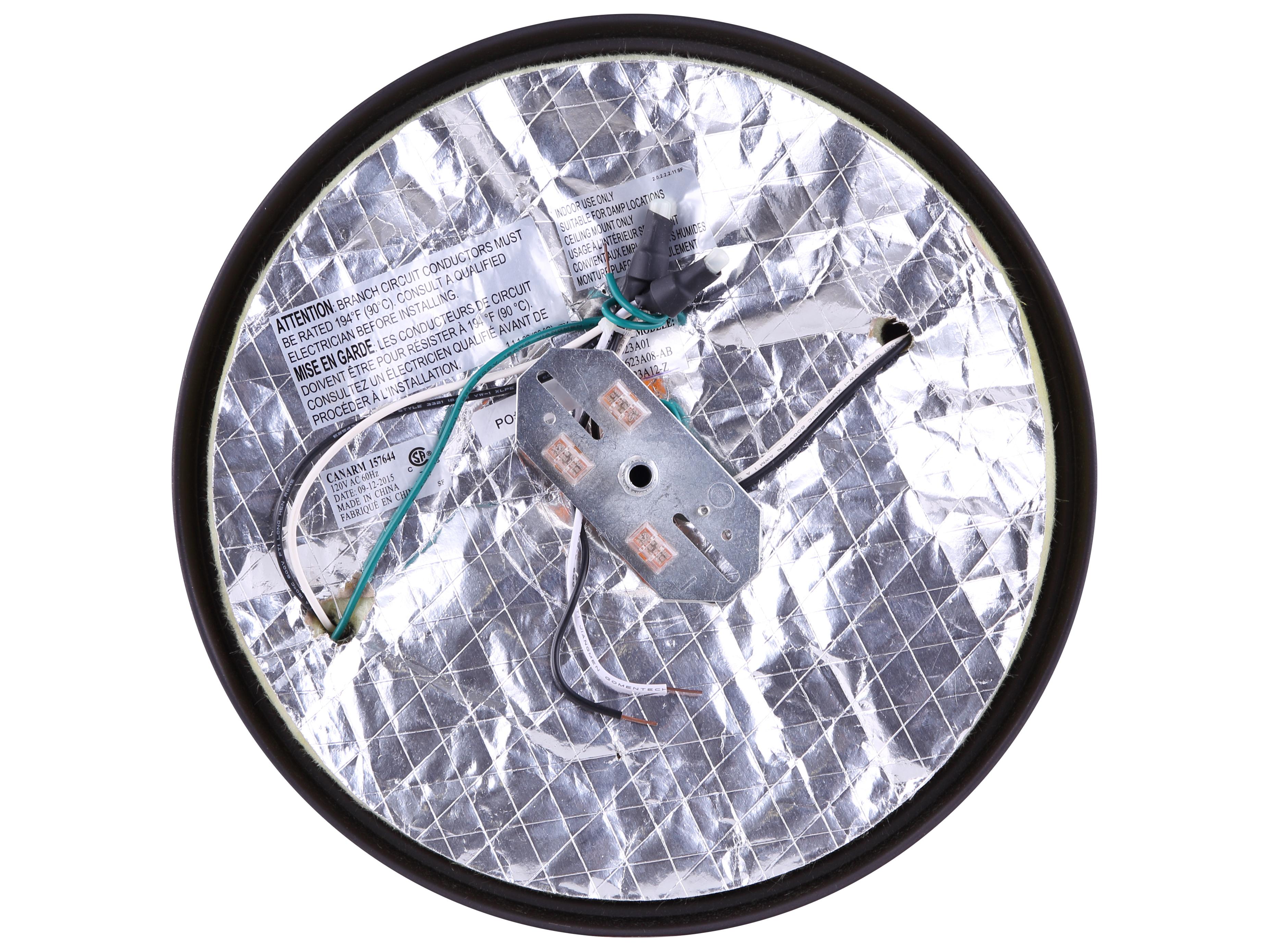 Canarm Mill 2 -light Bronze Drum Flush Mount