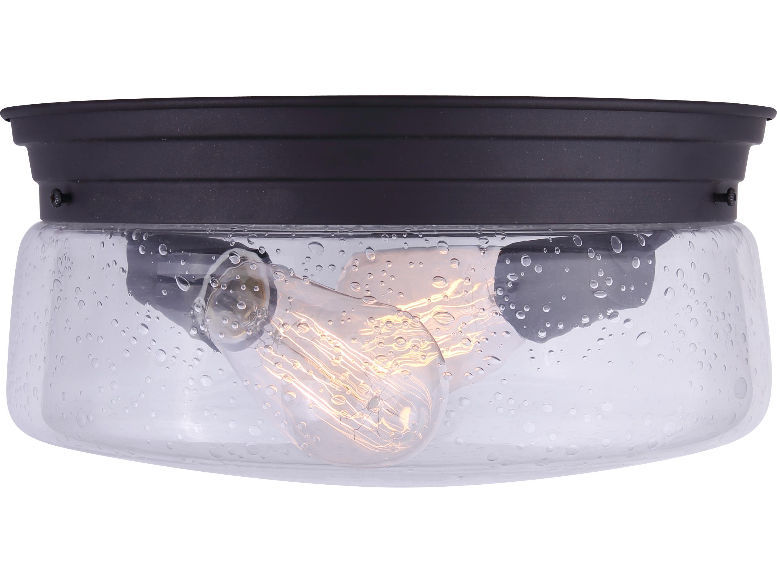 Canarm Mill 2 -light Bronze Drum Flush Mount