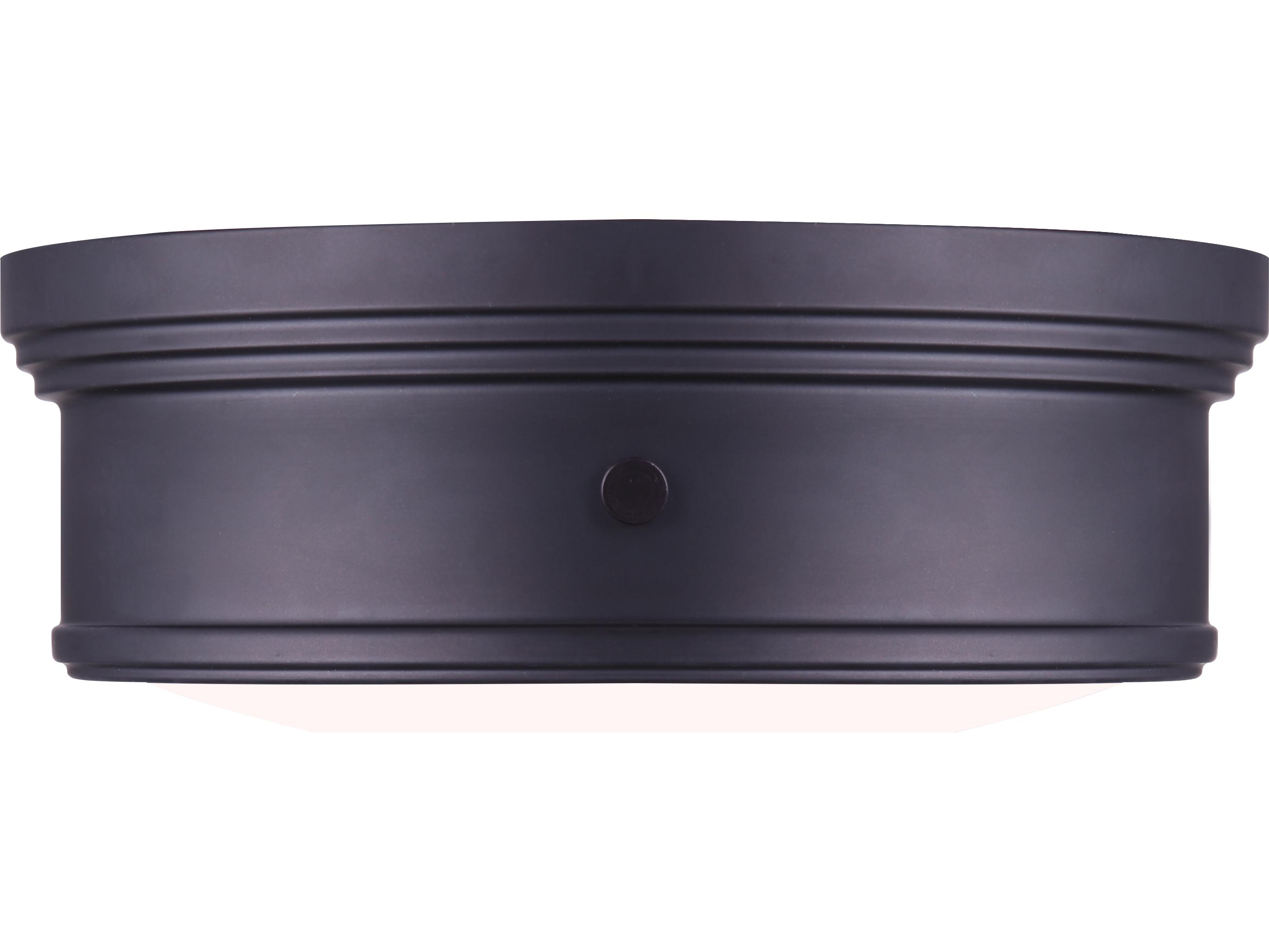 Canarm Boku 2 -light Bronze Drum Flush Mount