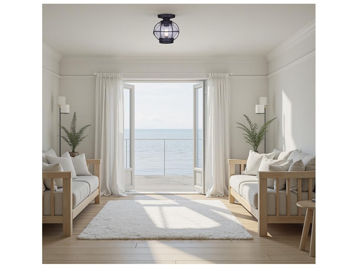 Canarm Potter 1 -light Bronze Traditional Lantern Flush Mount