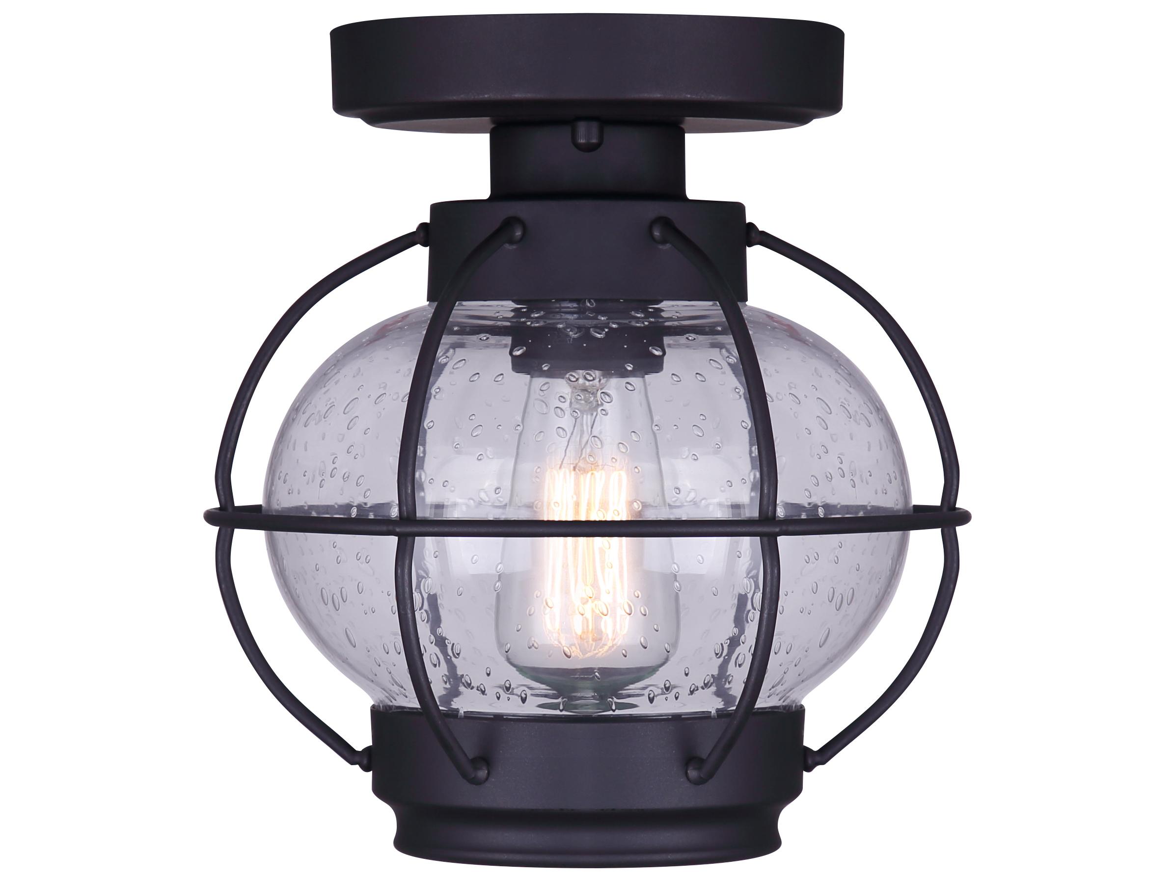 Canarm Potter 1 -light Bronze Traditional Lantern Flush Mount