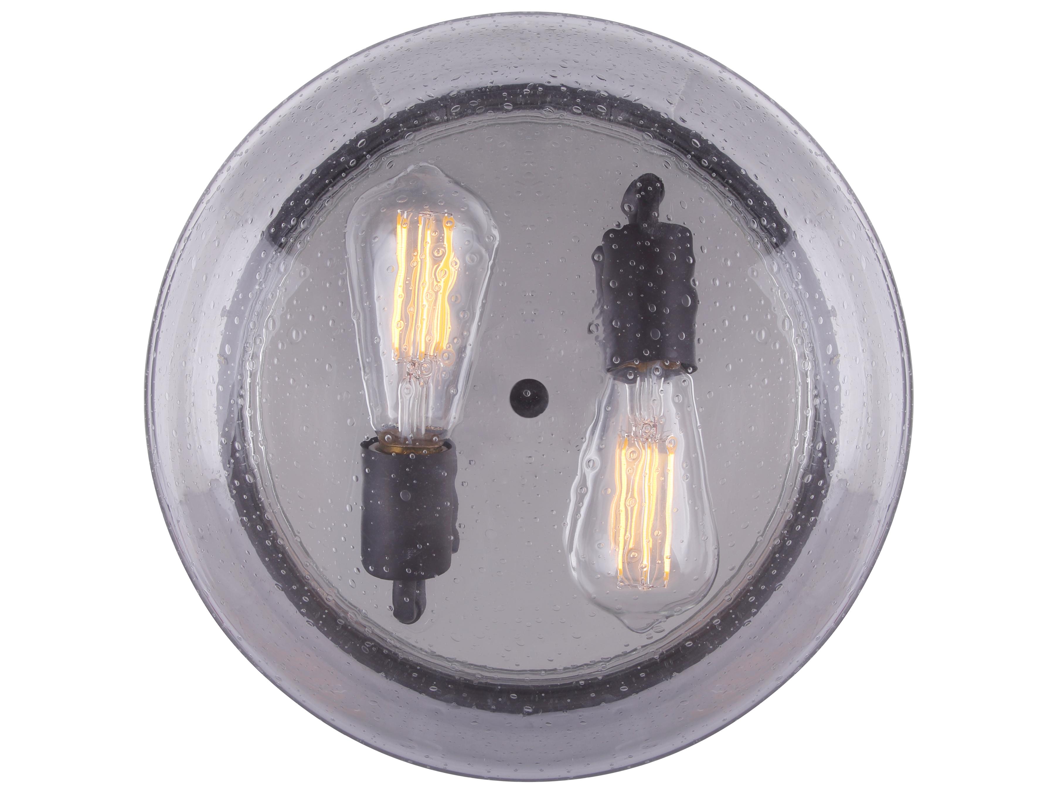 Canarm Albany 2 -light Bronze Bowl Flush Mount