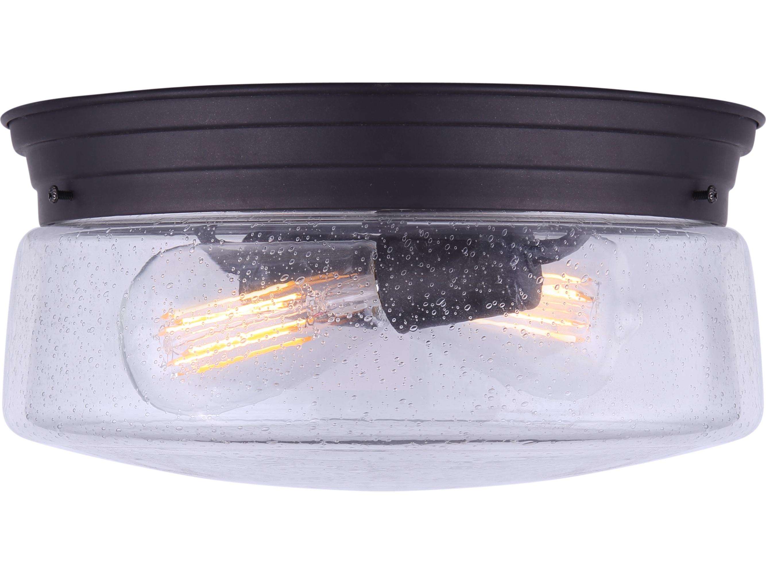 Canarm Albany 2 -light Bronze Bowl Flush Mount