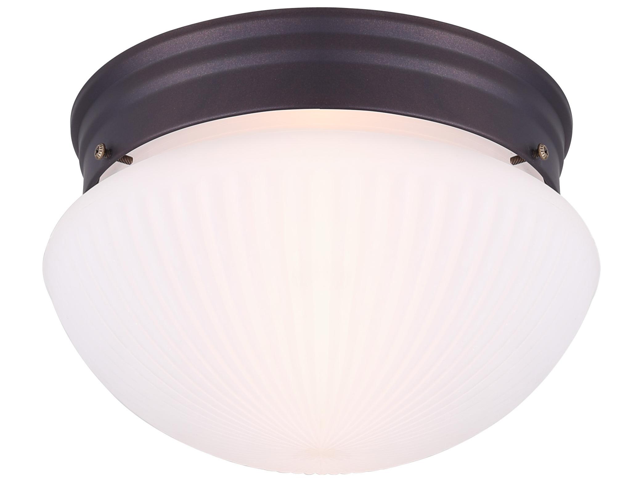 Canarm 1 Bulb Flush Mount -light Bronze Traditional Dome