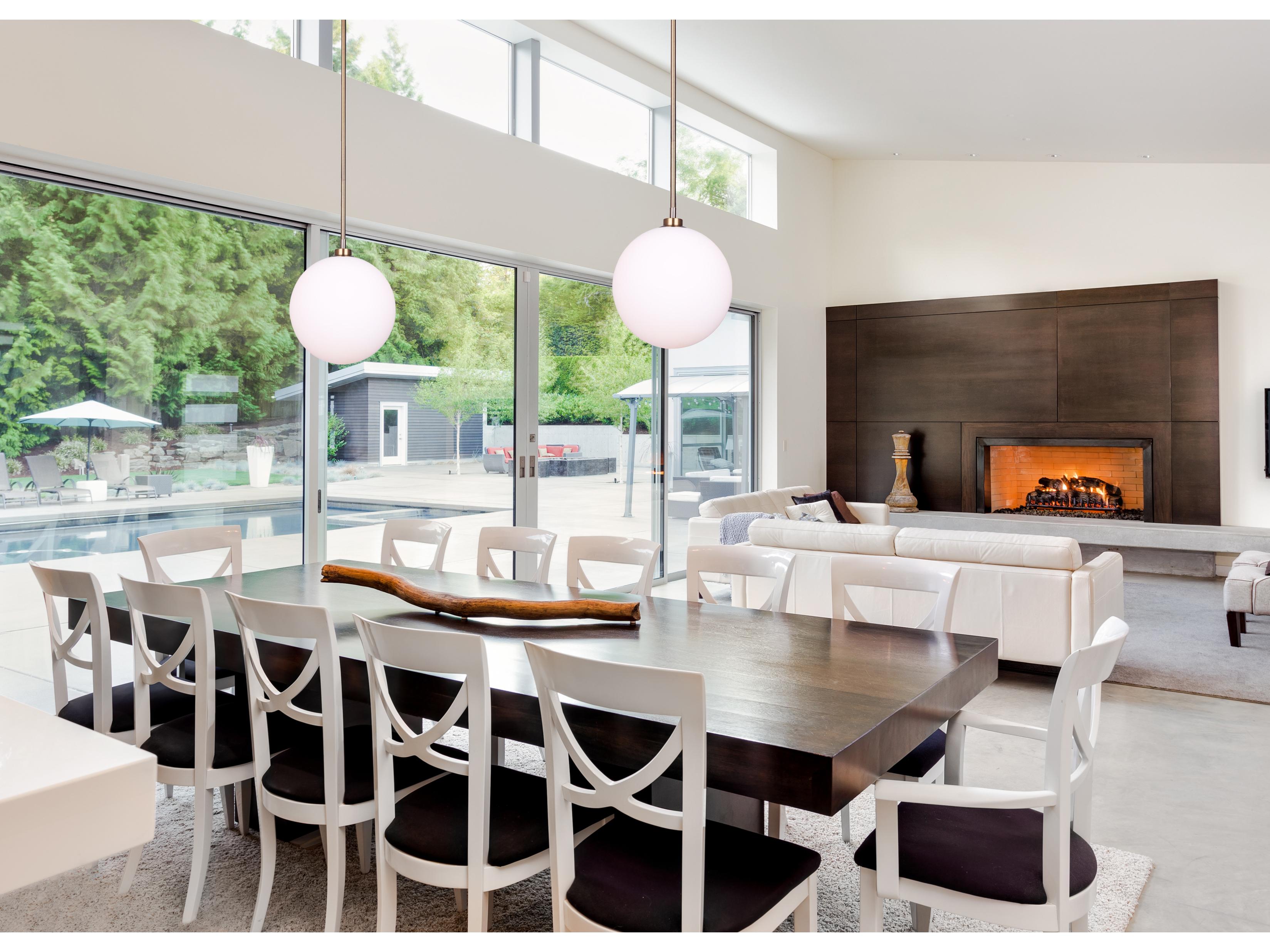 Canarm Simone 1 -light Gold Globe Mini Pendant