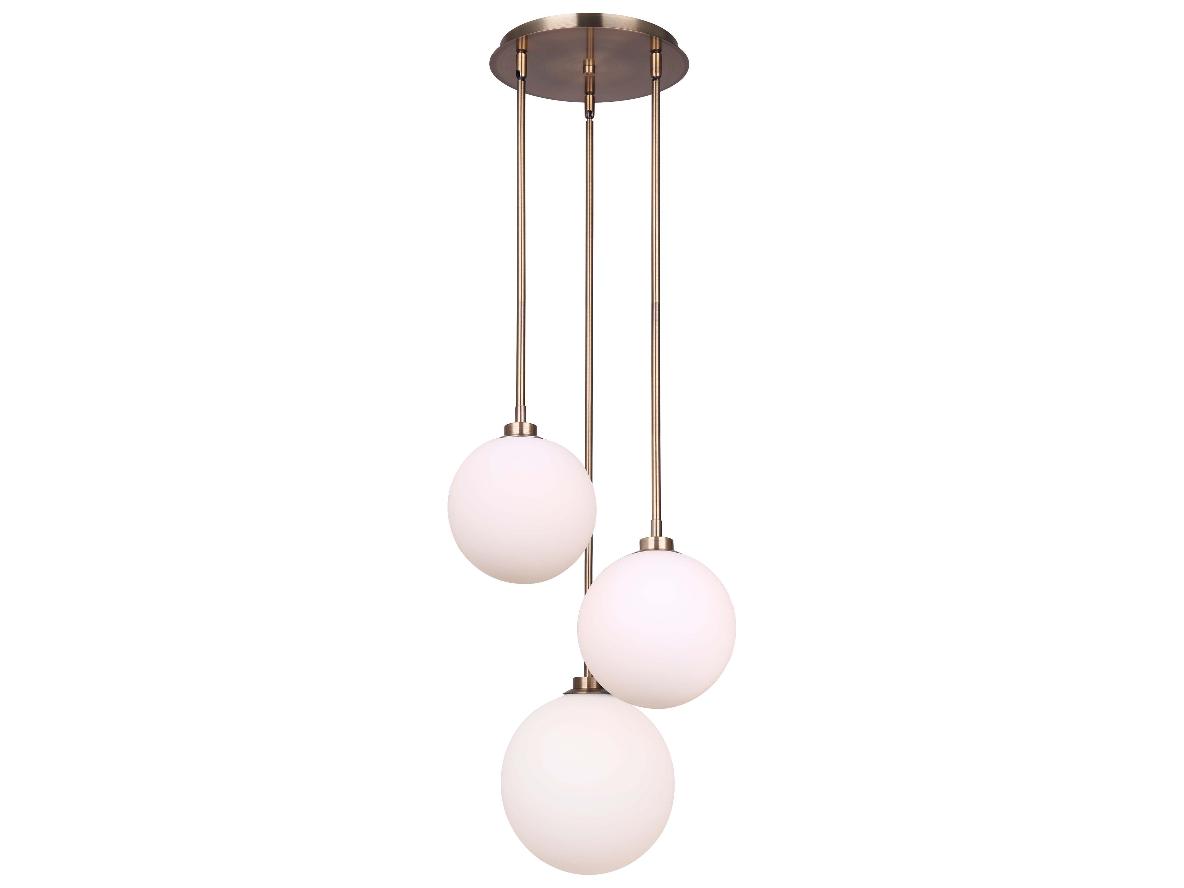 Canarm Simone 3 -light Gold Globe Pendant