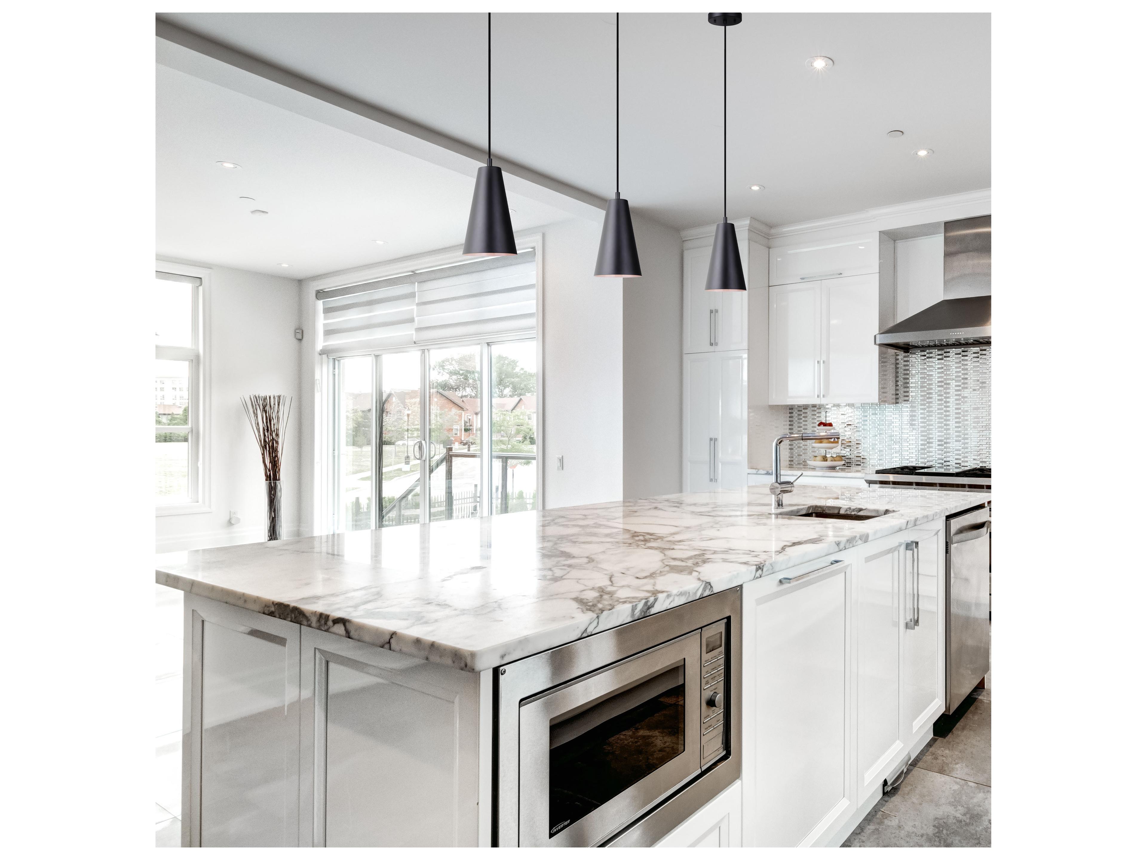 Canarm Orli 1 -light Black Mini Pendant