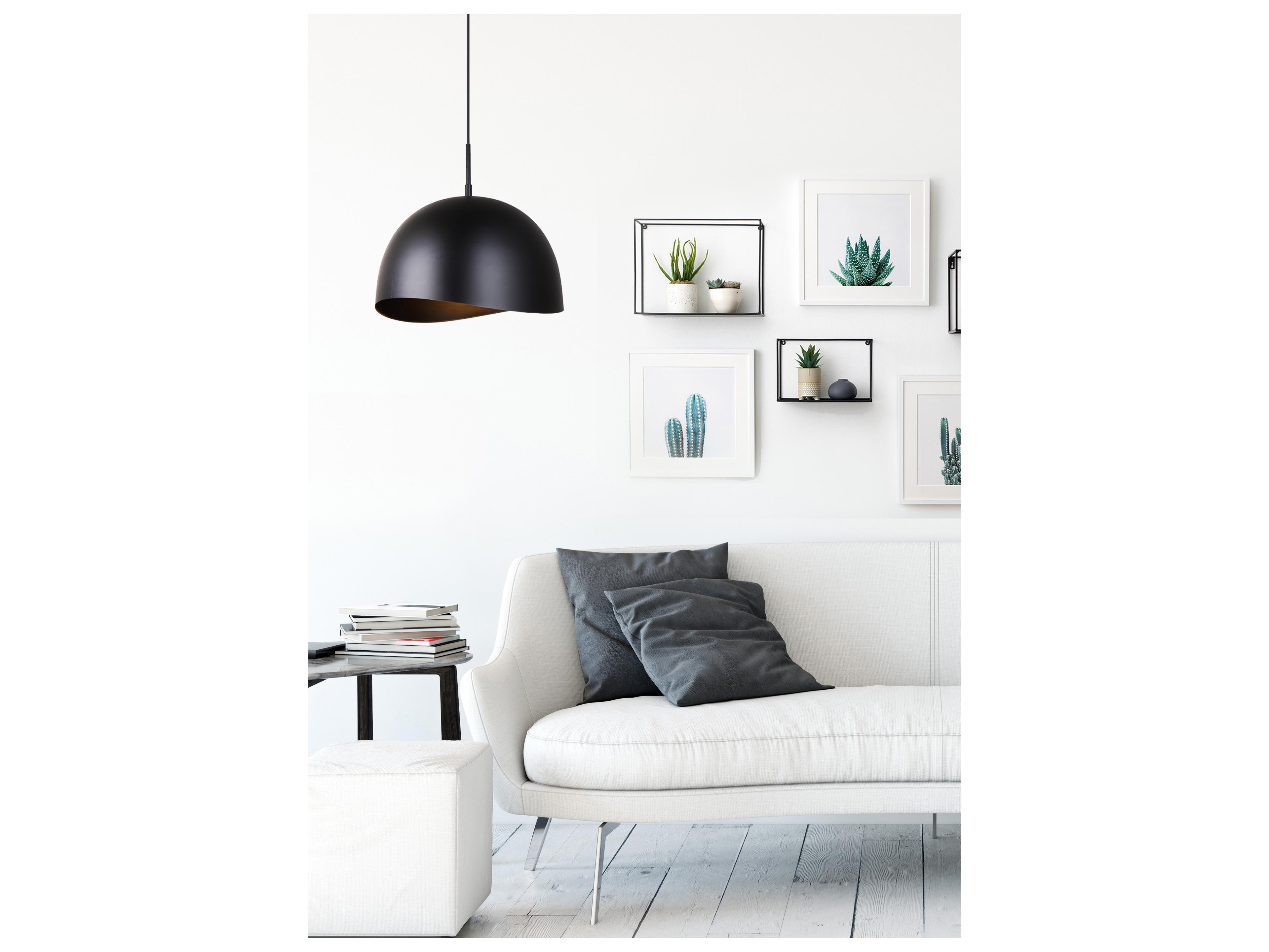 Canarm Henlee 1 -light Black Dome Pendant