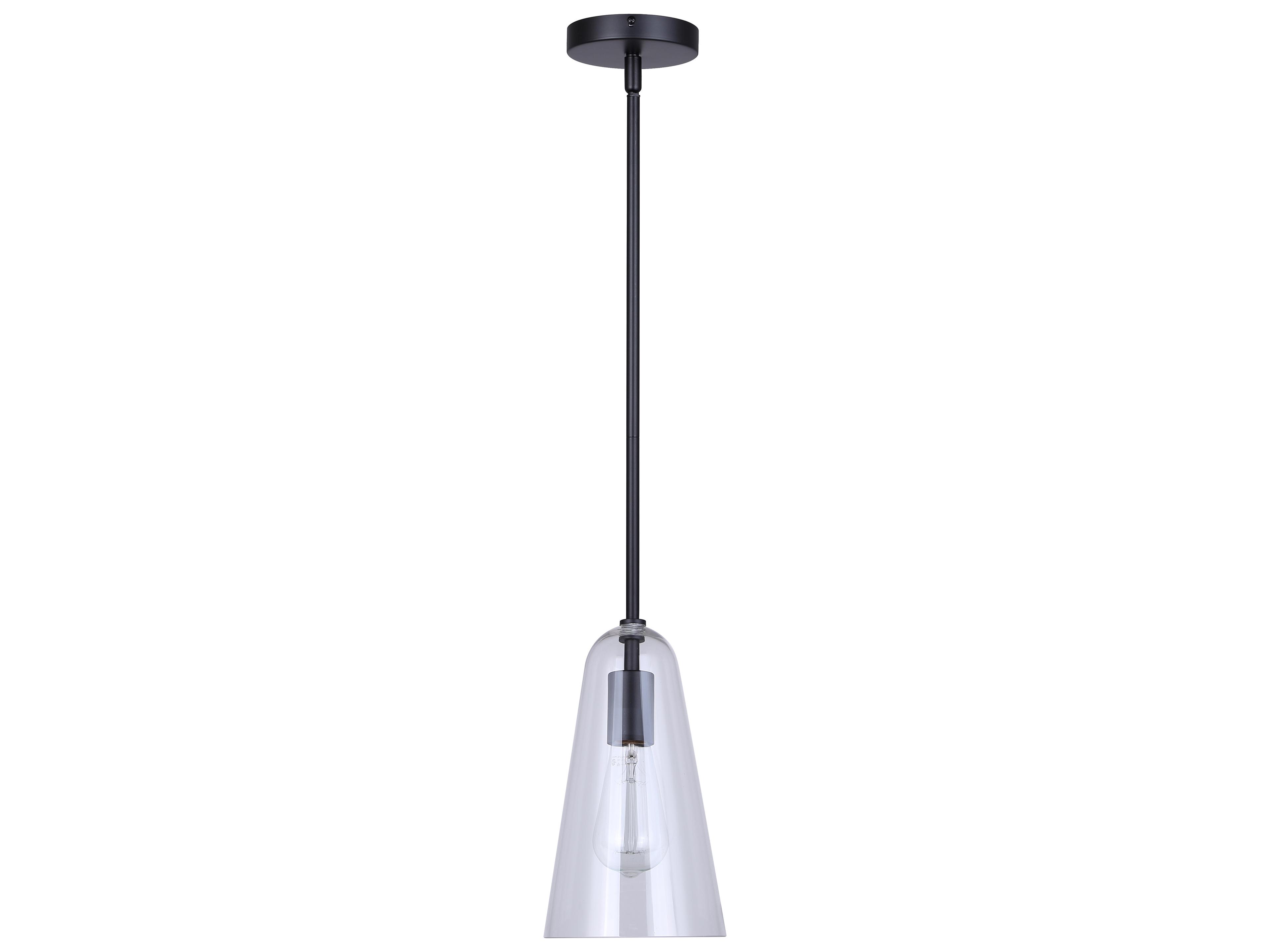 Canarm Luisa 1 -light Black Mini Pendant