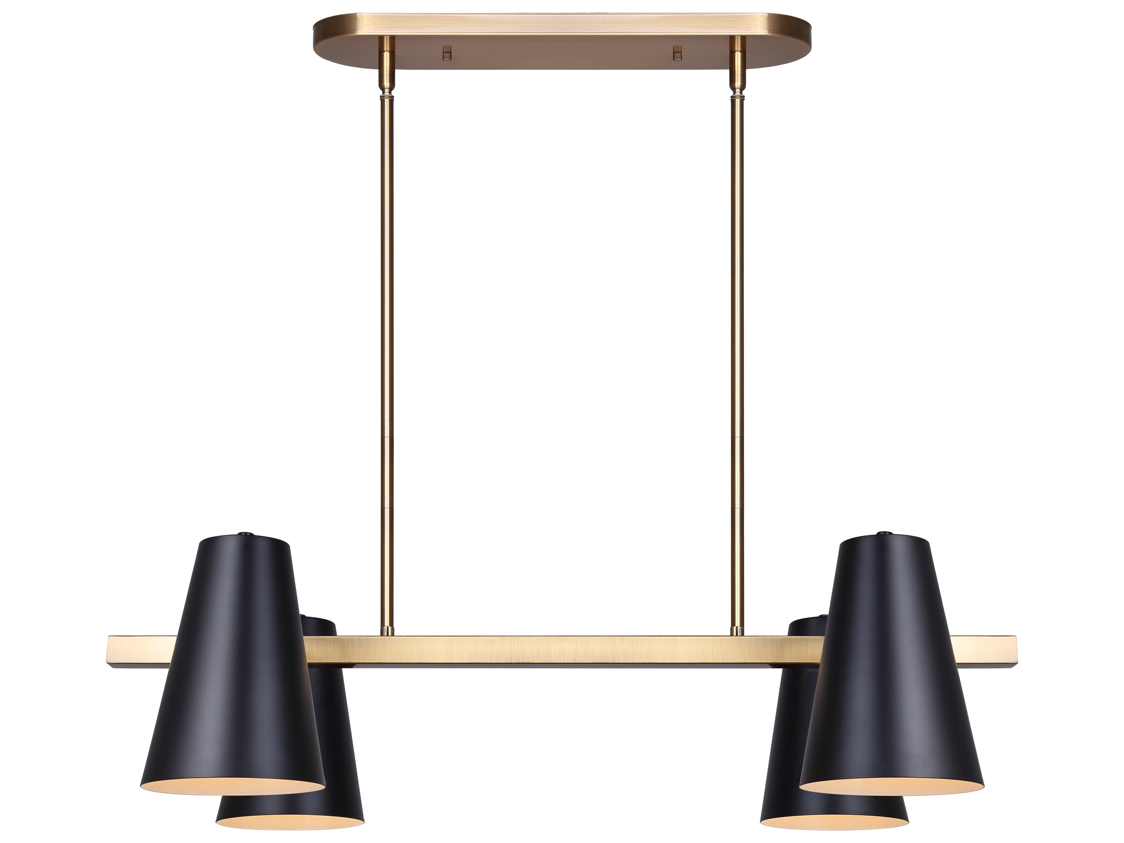 Canarm Harken 4 -light Black Chandelier