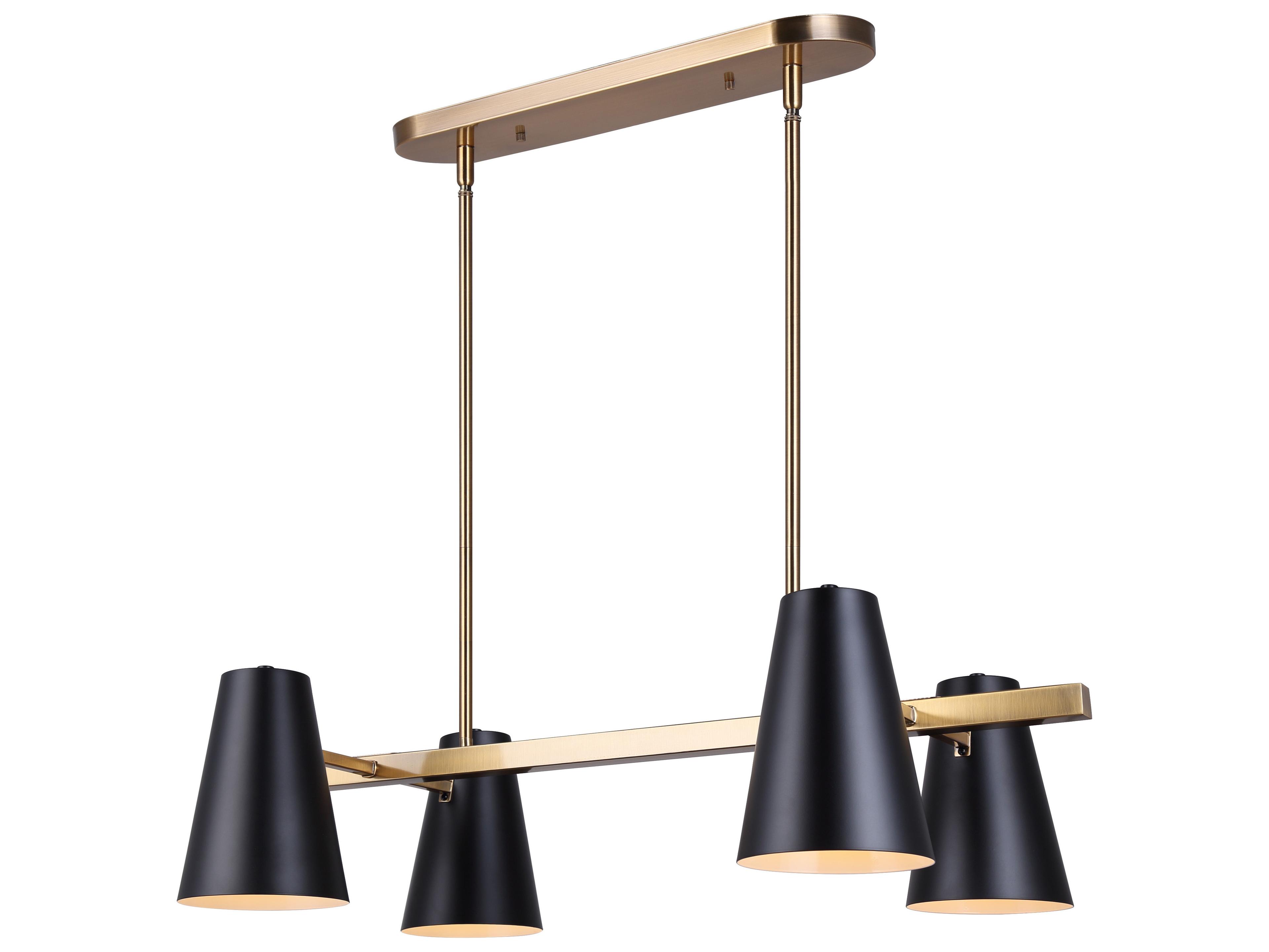 Canarm Harken 4 -light Black Chandelier
