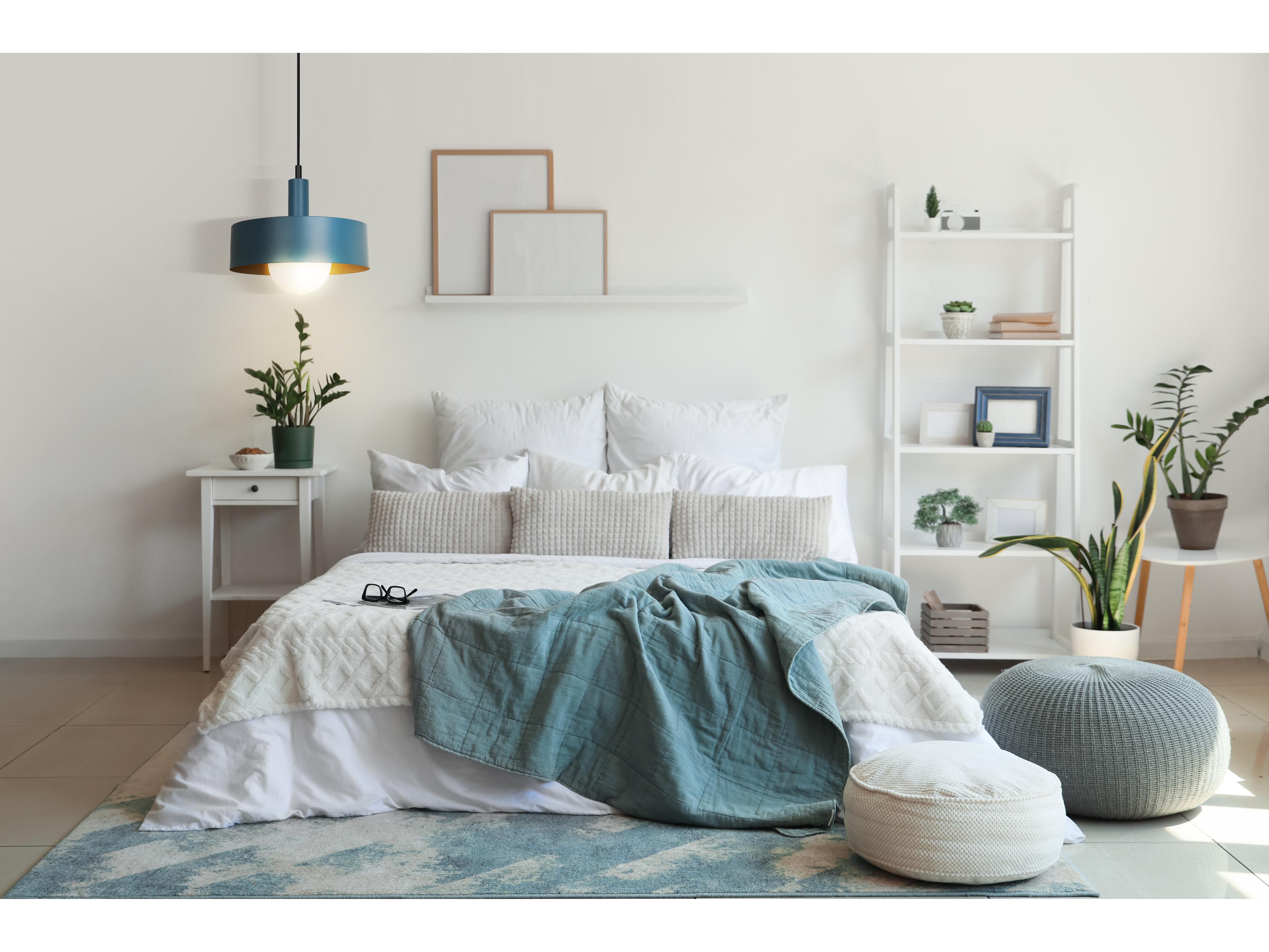 Canarm Daylon 1 -light Blue Drum Mini Pendant