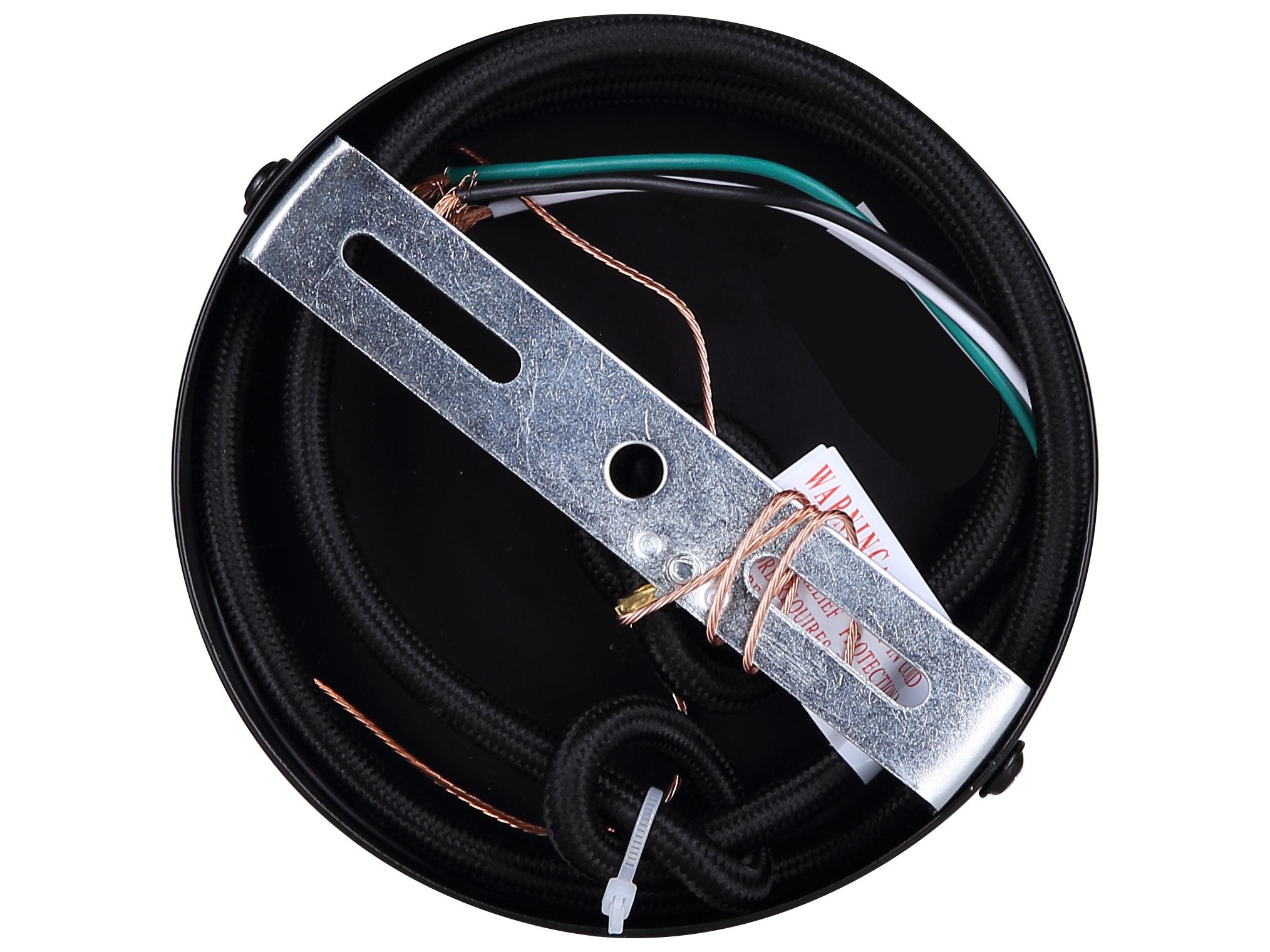 Canarm Kinslea 1 -light Black Cylinder Mini Pendant