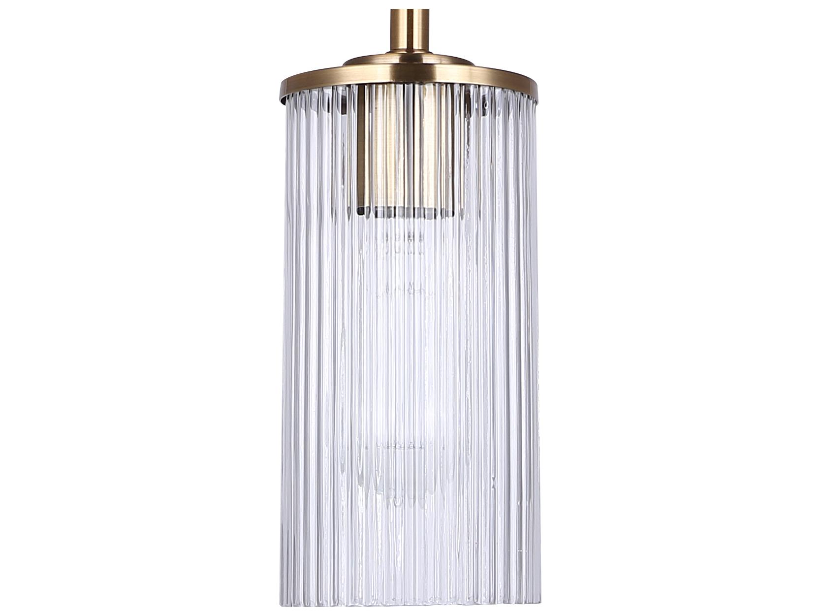 Canarm Kinslea 1 -light Gold Cylinder Mini Pendant
