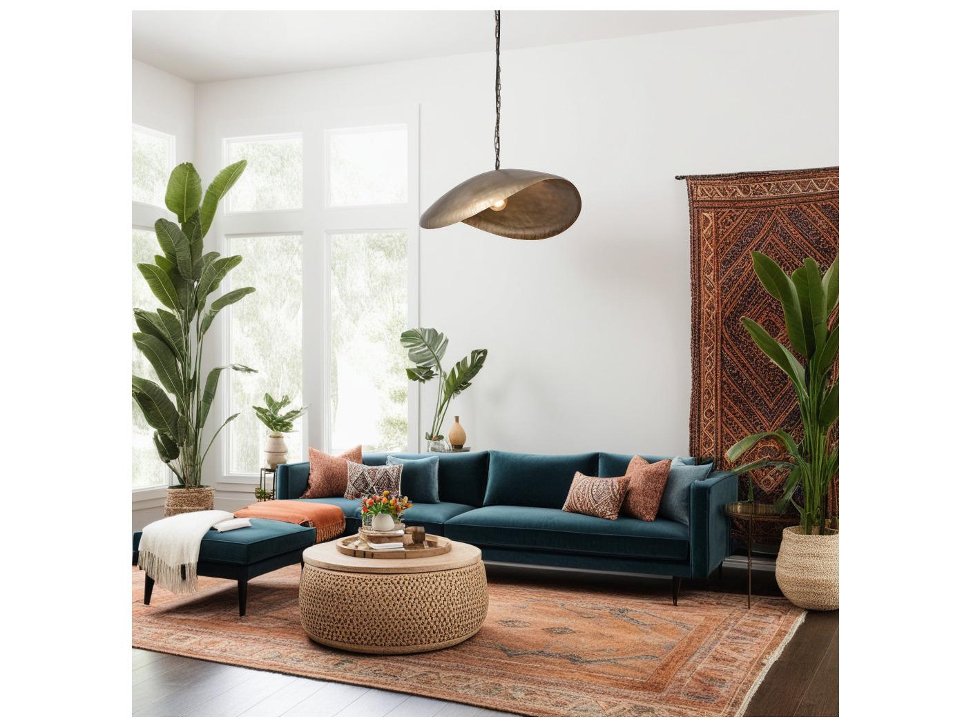 Canarm Maverick 1 -light Brass Pendant