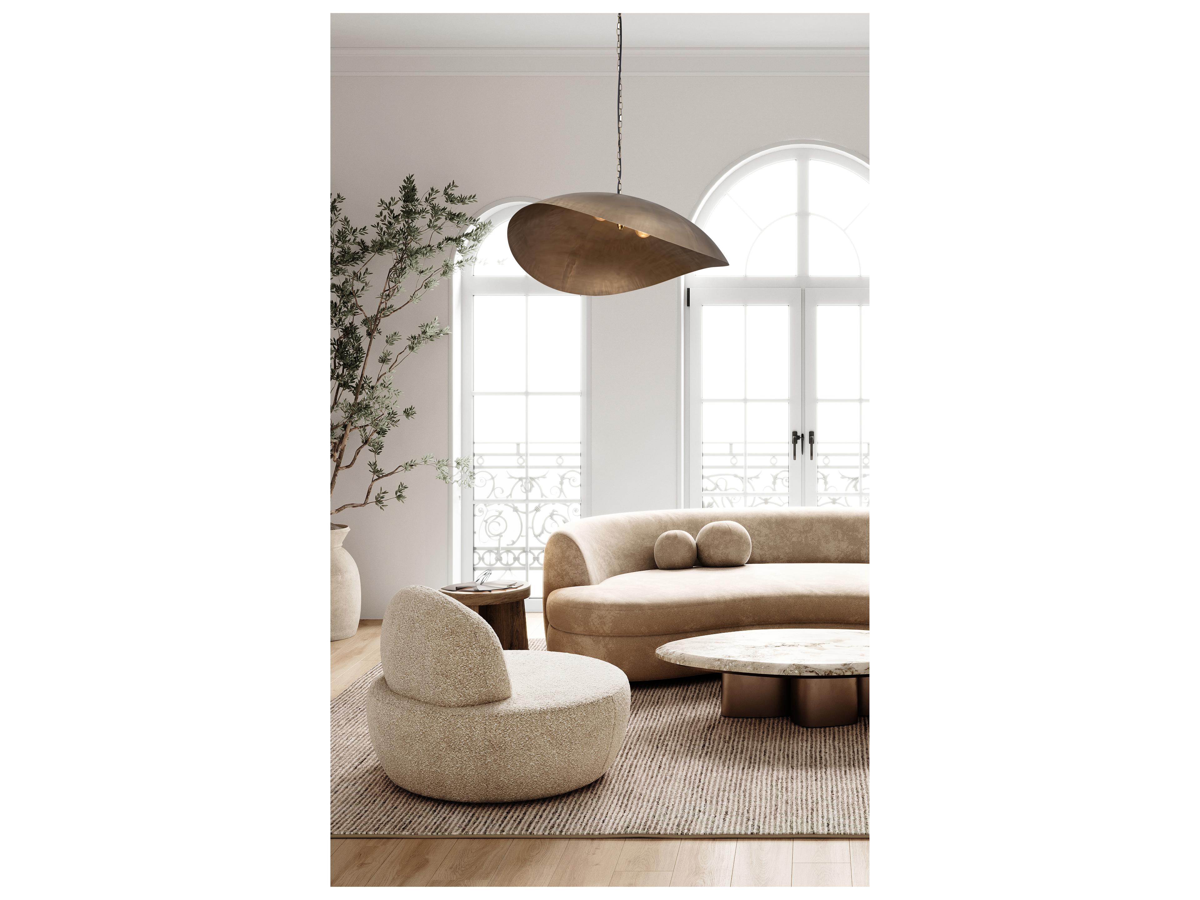 Canarm Maverick 2 -light Brass Geometric Pendant