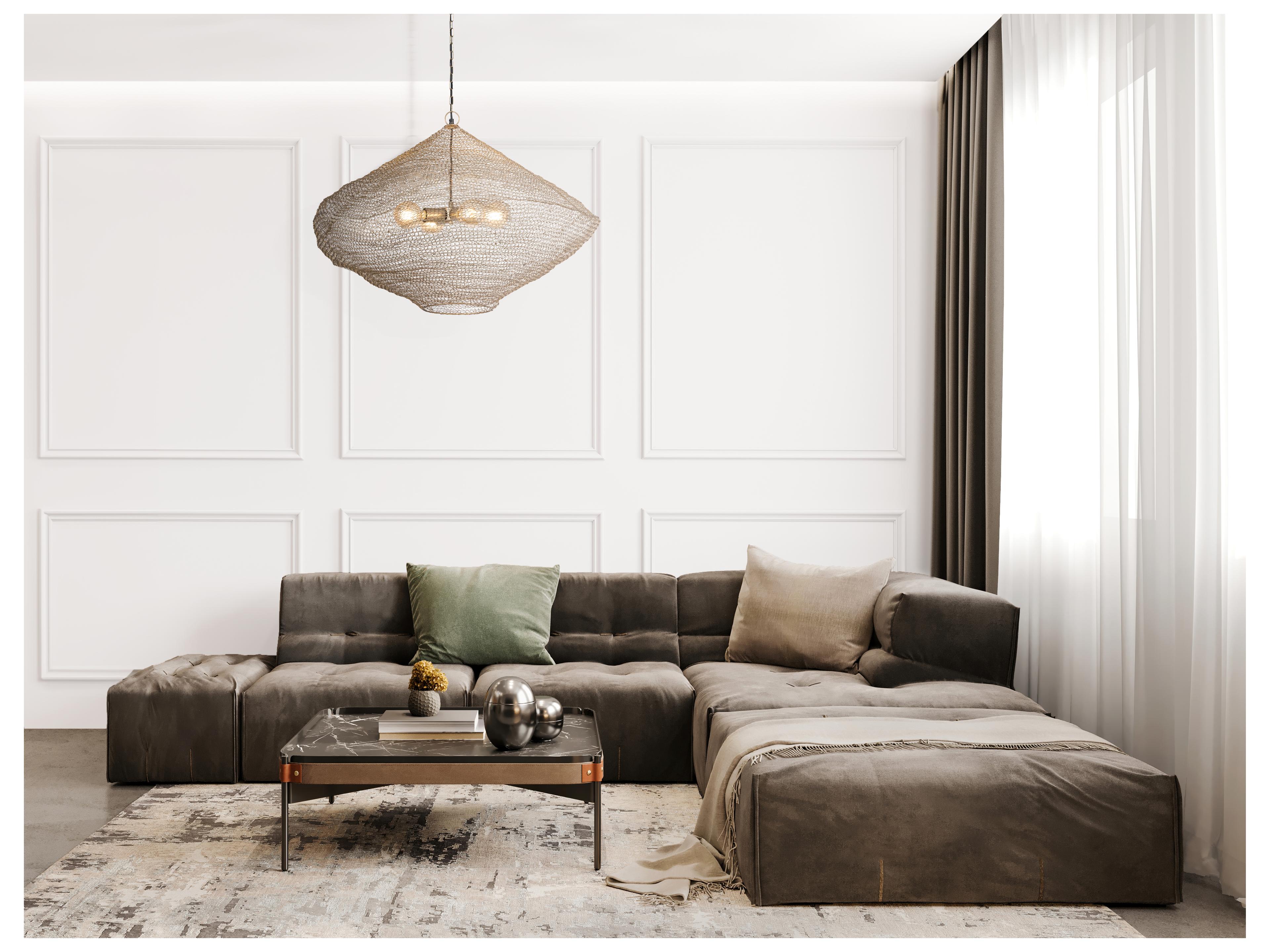 Canarm Warren 4 -light Brass Geometric Pendant