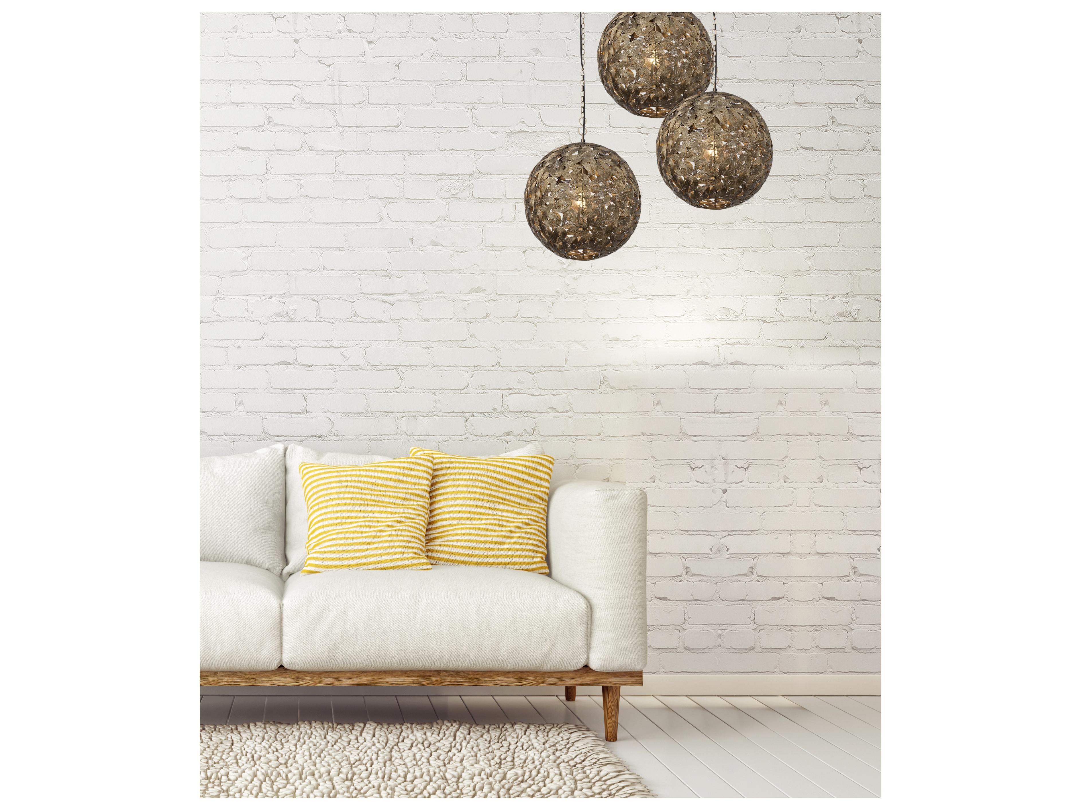 Canarm Kora 1 -light Brass Globe Pendant