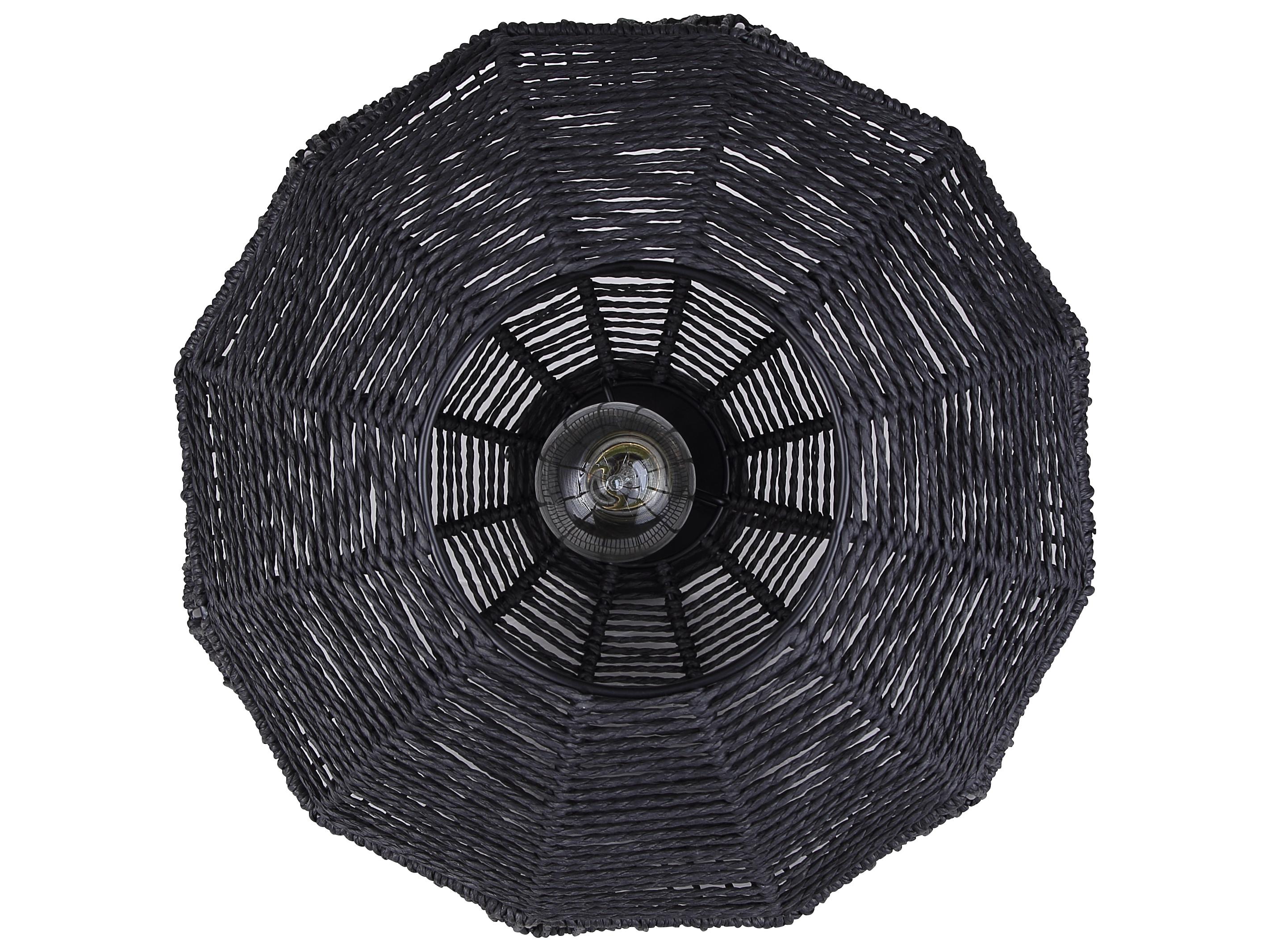 Canarm Valence 1 -light Black Globe Pendant