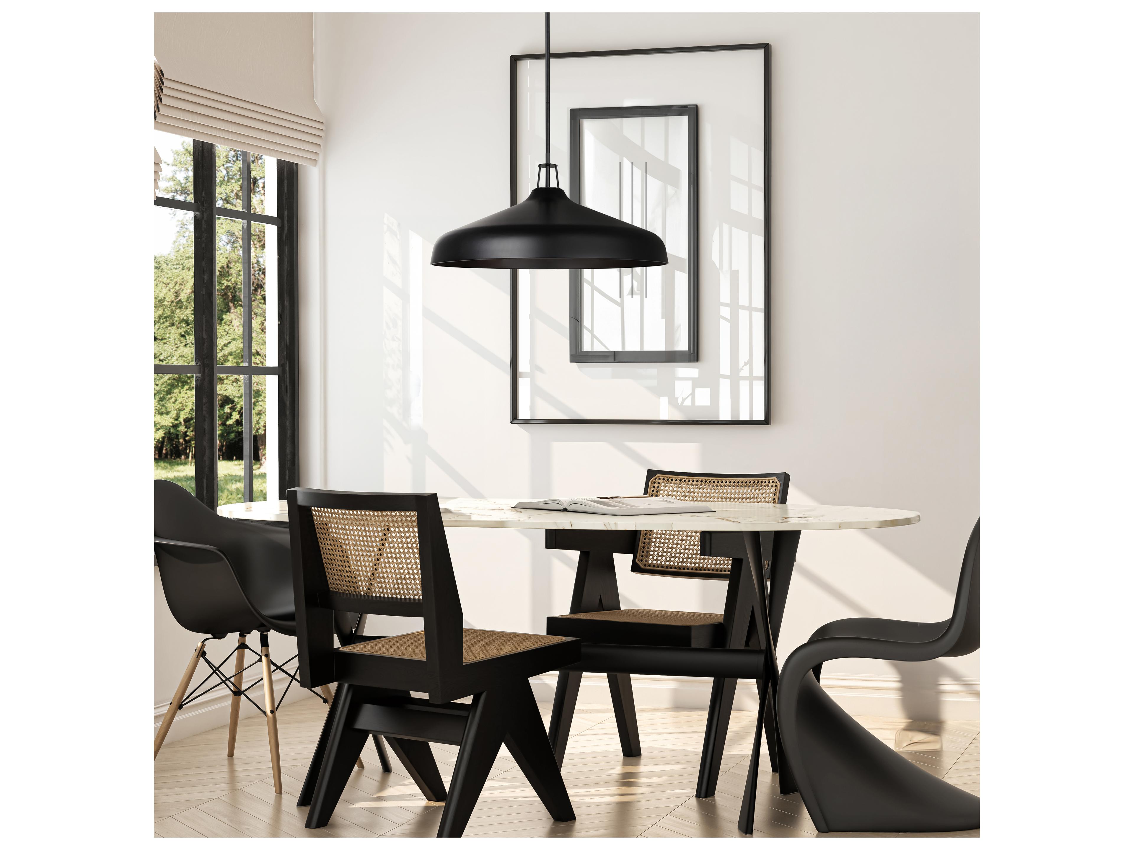 Canarm Holland 4 -light Black Bowl Pendant