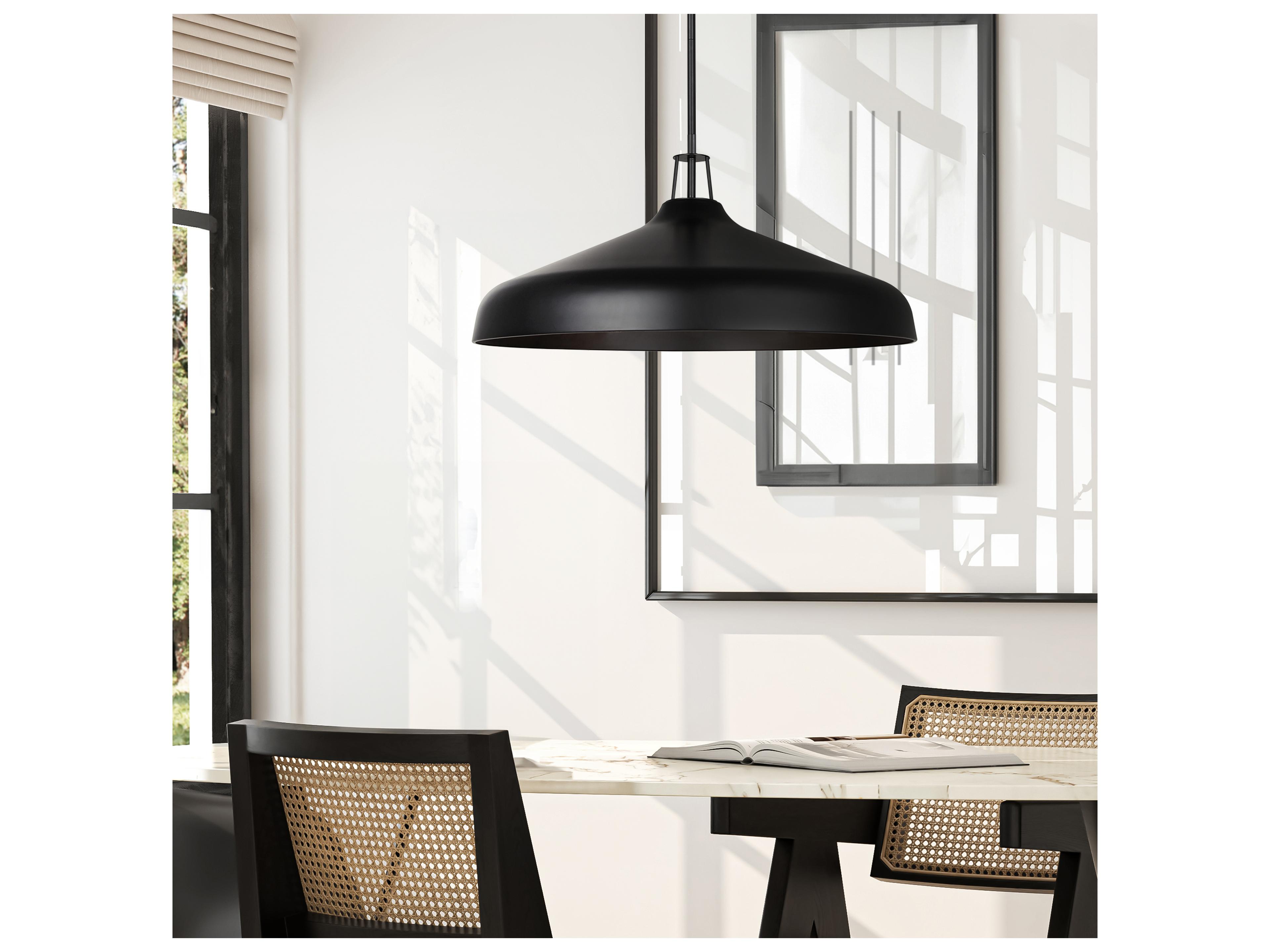 Canarm Holland 4 -light Black Bowl Pendant