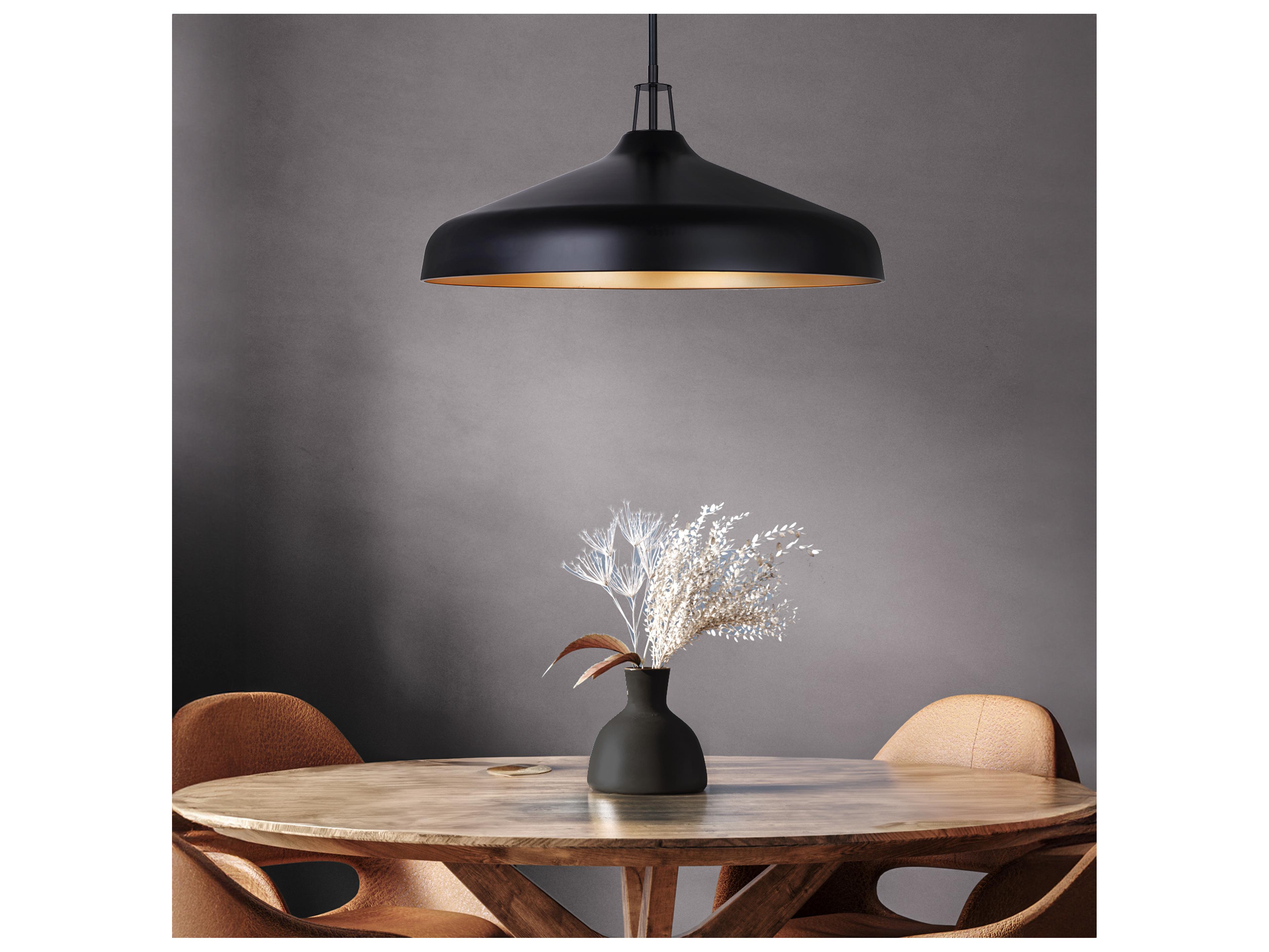 Canarm Holland 4 -light Black Bowl Pendant