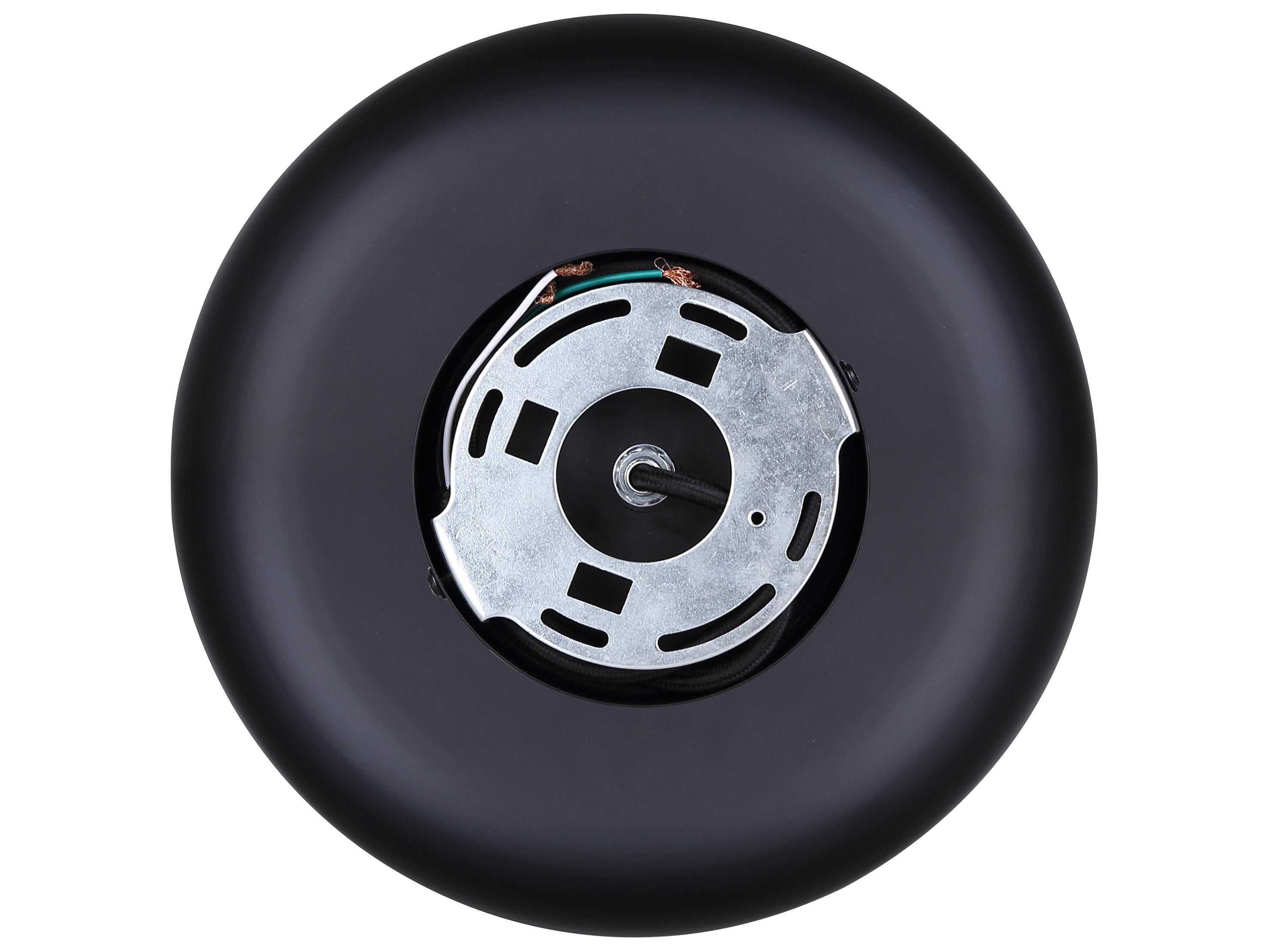 Canarm Miles 1 -light Black Drum Pendant