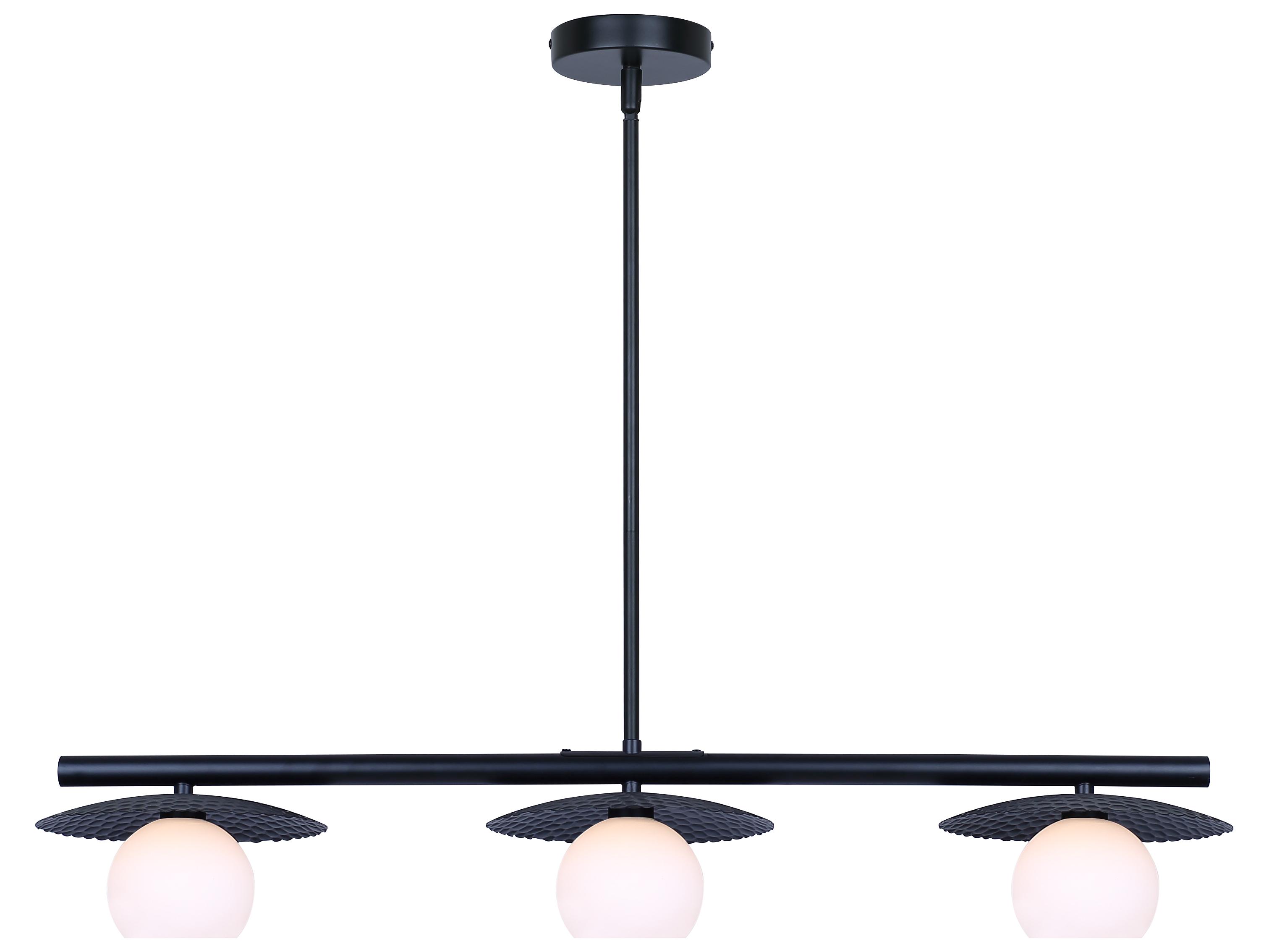 Canarm Mierka 3 -light Black Linear Island Pendant
