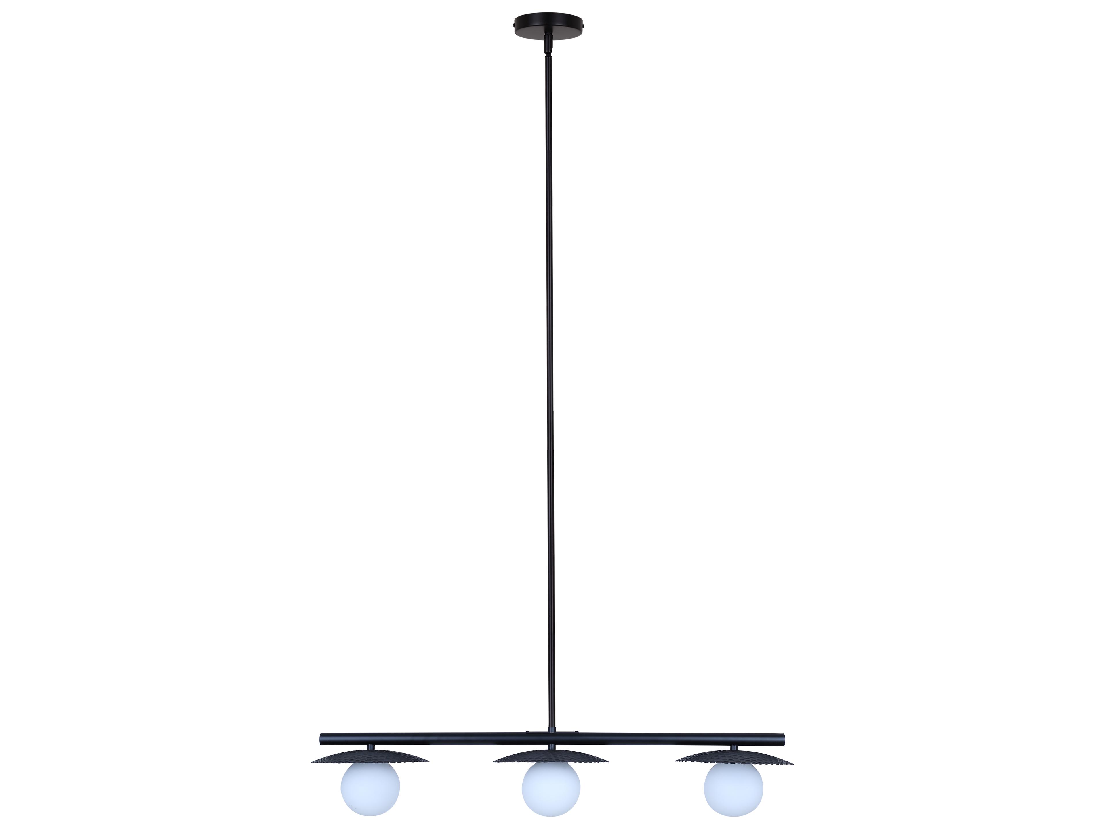 Canarm Mierka 3 -light Black Linear Island Pendant