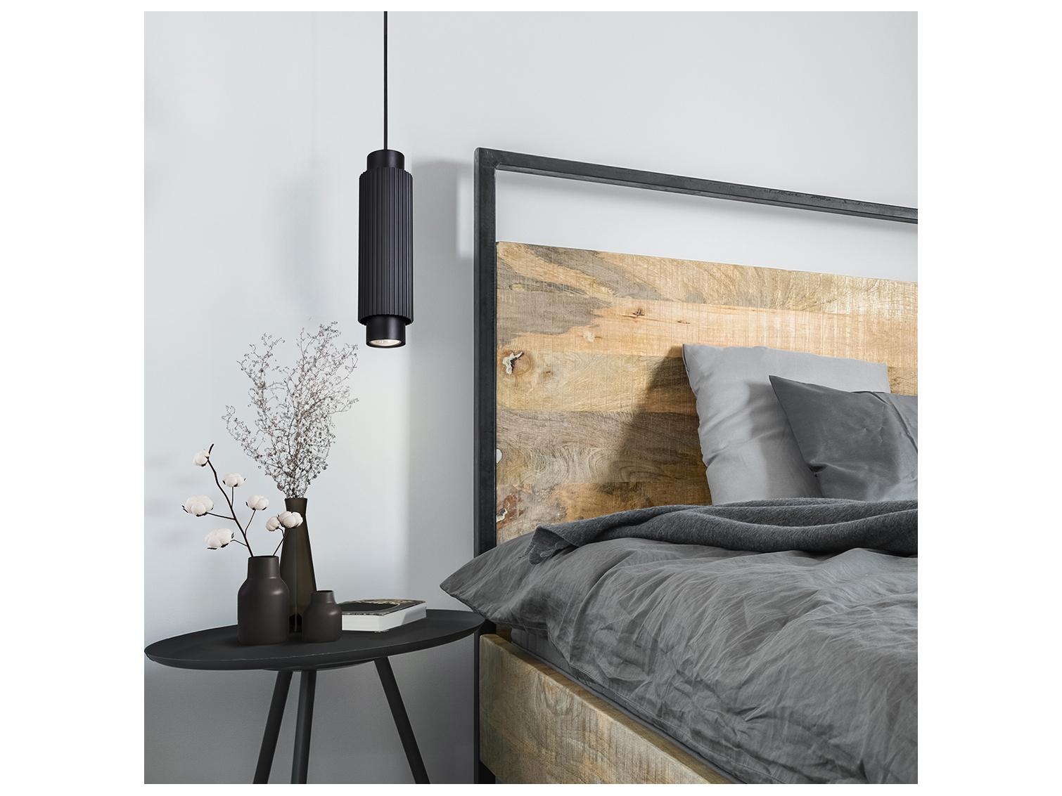 Canarm Cohen 1 -light Black Cylinder Mini Pendant