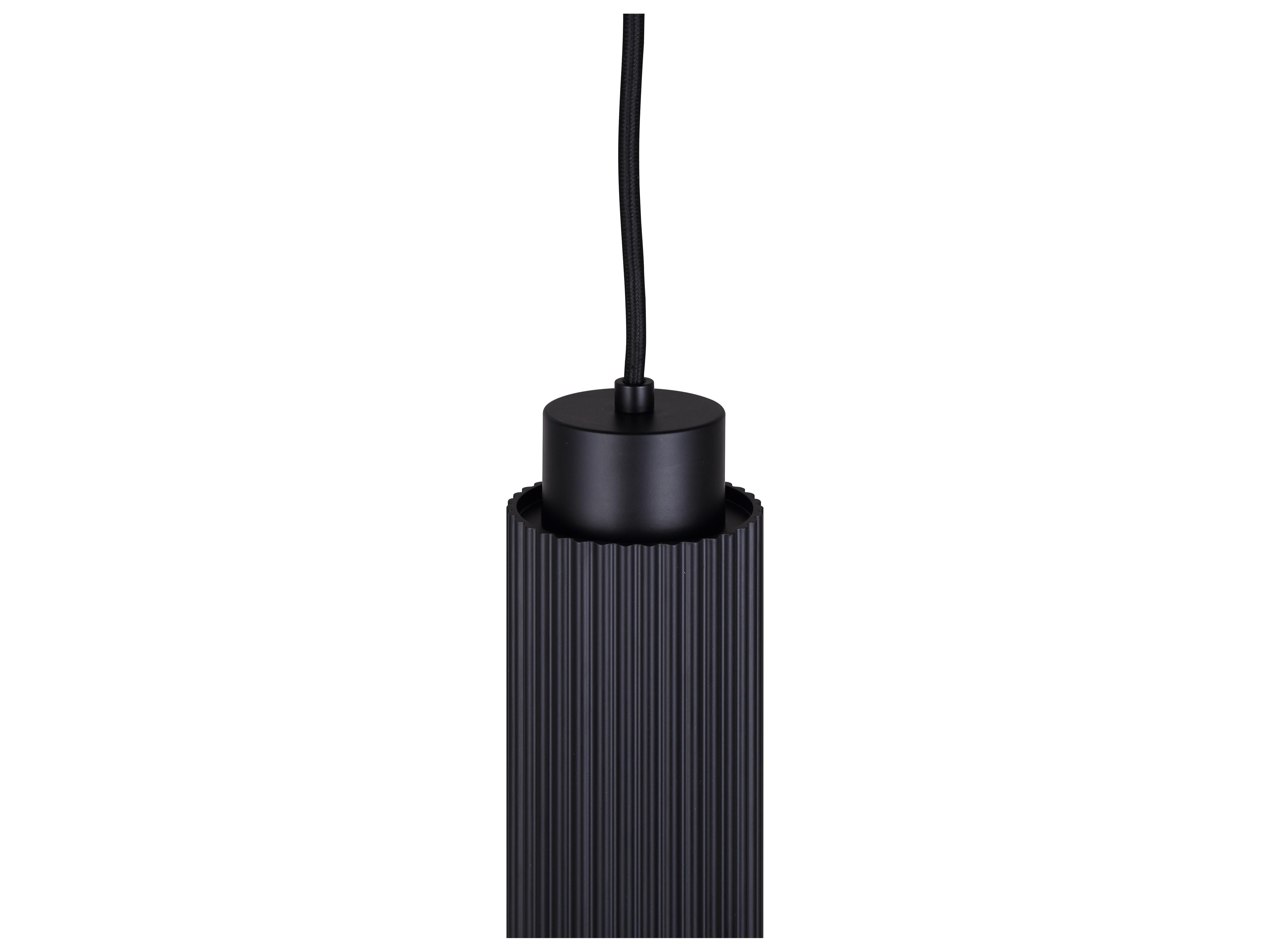 Canarm Cohen 1 -light Black Cylinder Mini Pendant