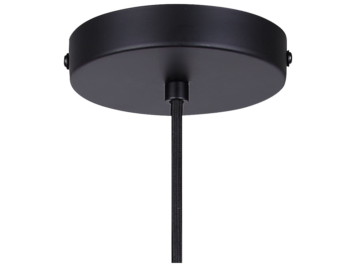 Canarm Cohen 1 -light Black Cylinder Mini Pendant