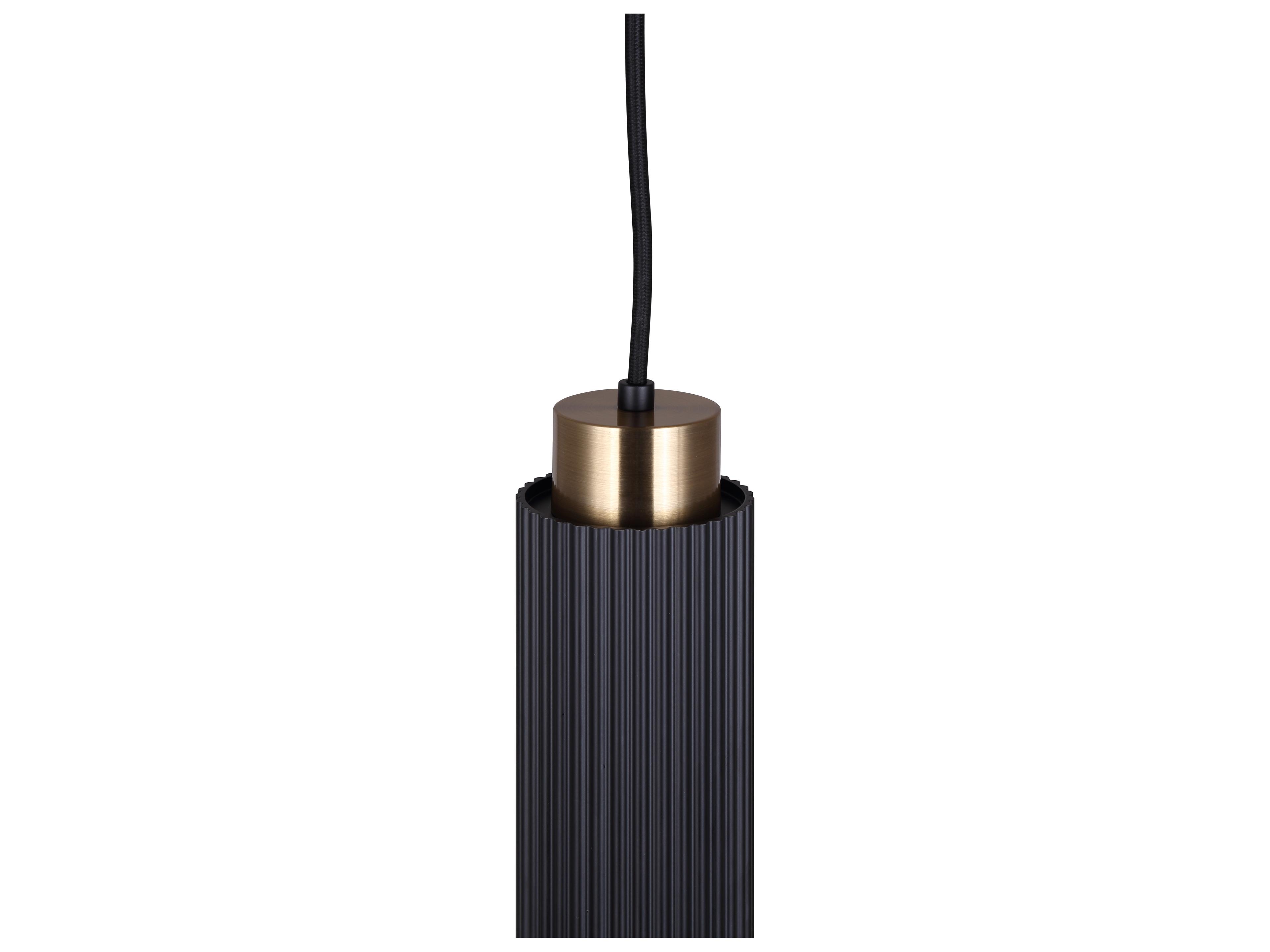 Canarm Cohen 1 -light Black Cylinder Mini Pendant